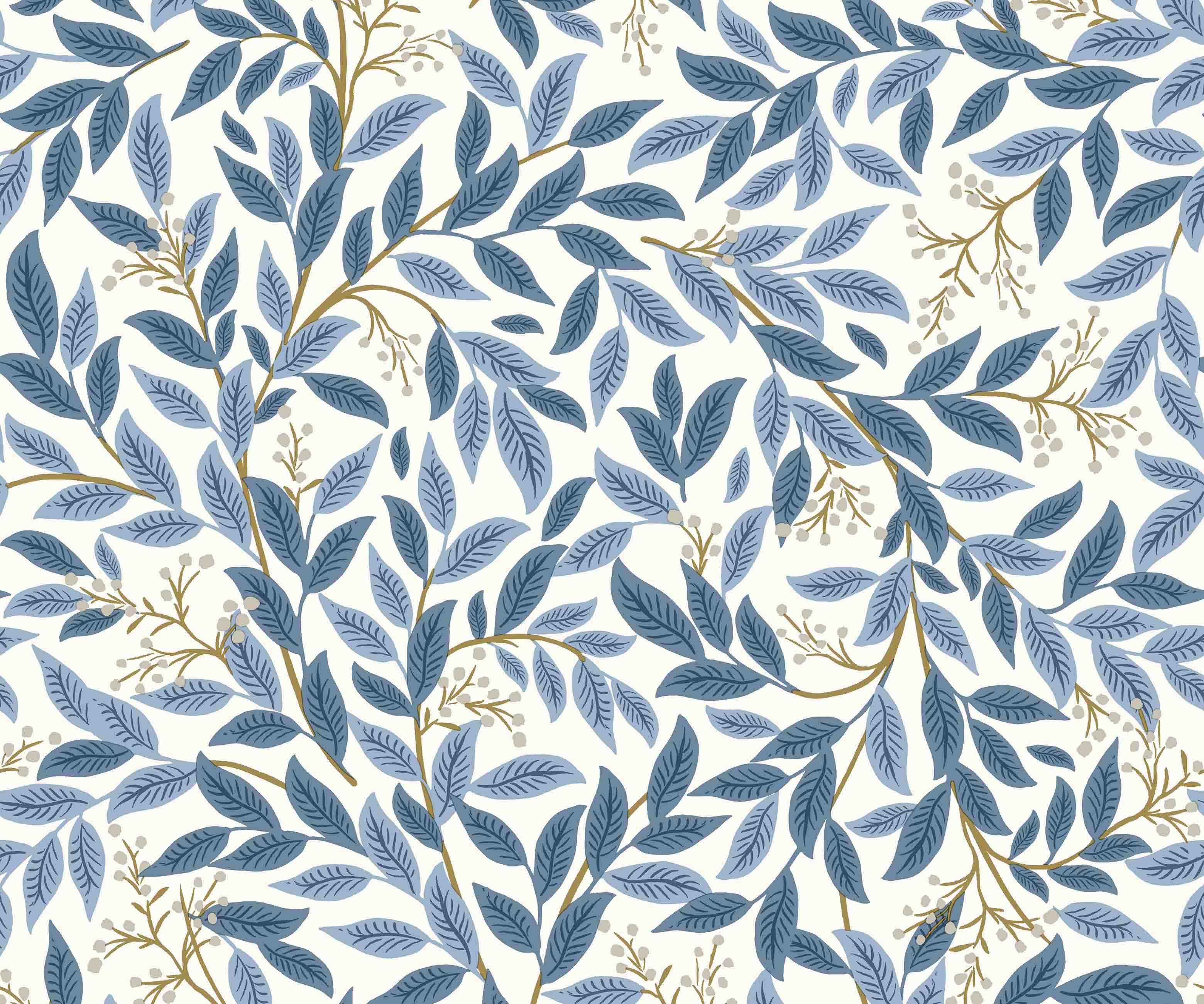 Willowberry Peel & Stick Wallpaper - Blue & White