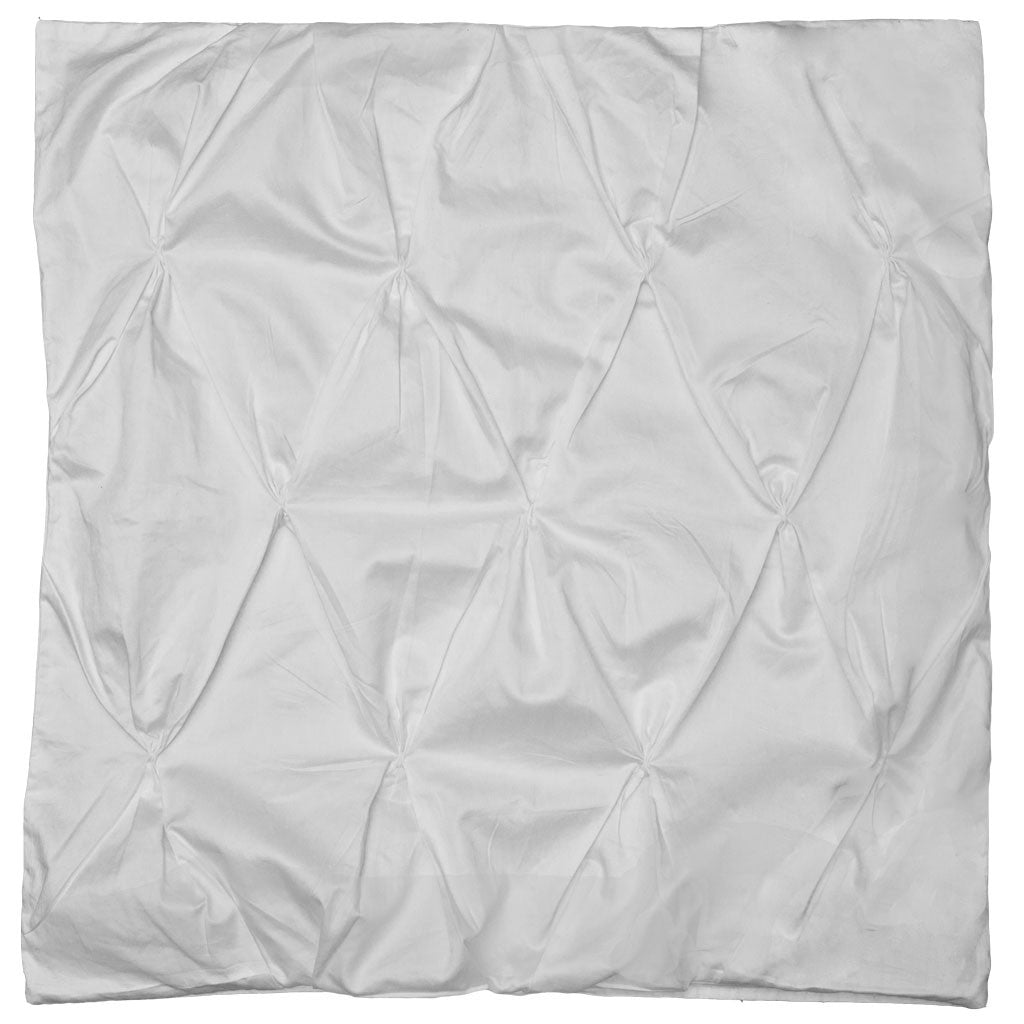 White Valencia Pintuck Euro Sham