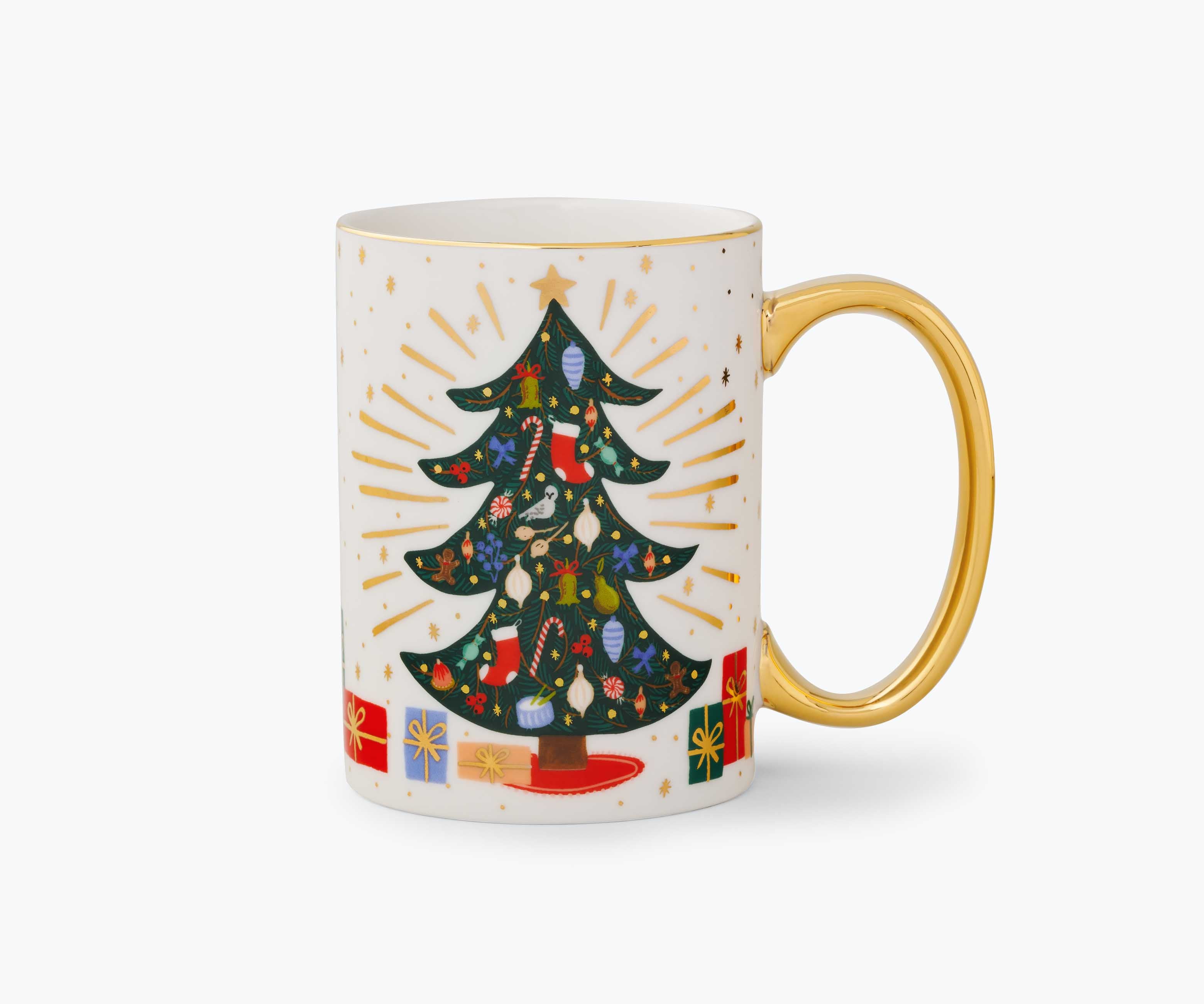 Holiday Porcelain Mug - Holiday Tree