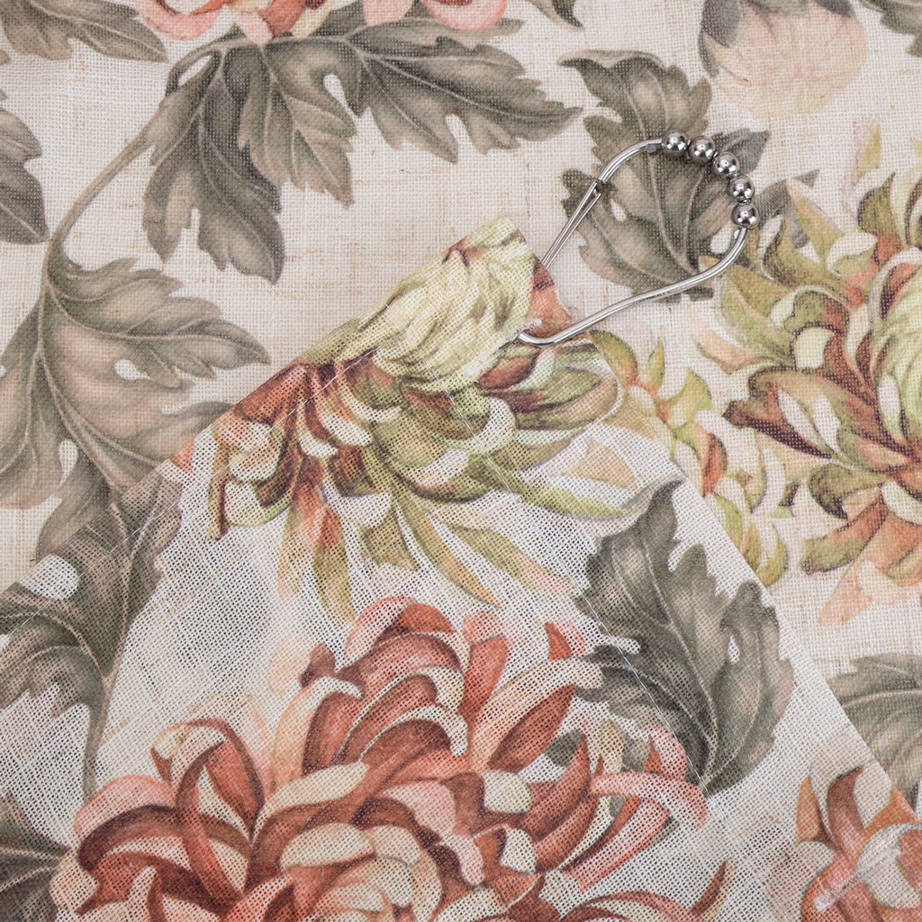 The Autumn Peony Shower Curtain