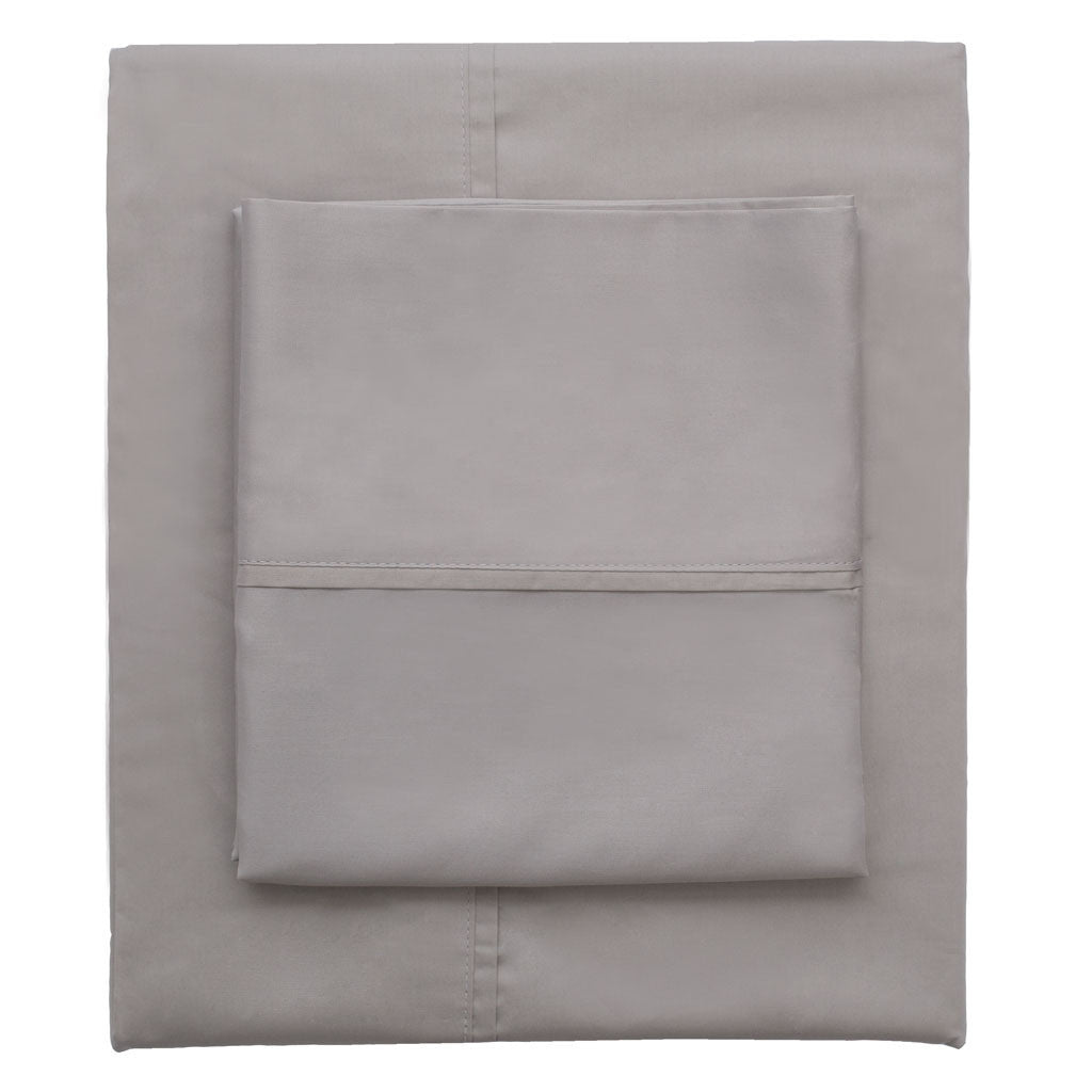 English Grey 400 Thread Count Flat Sheet