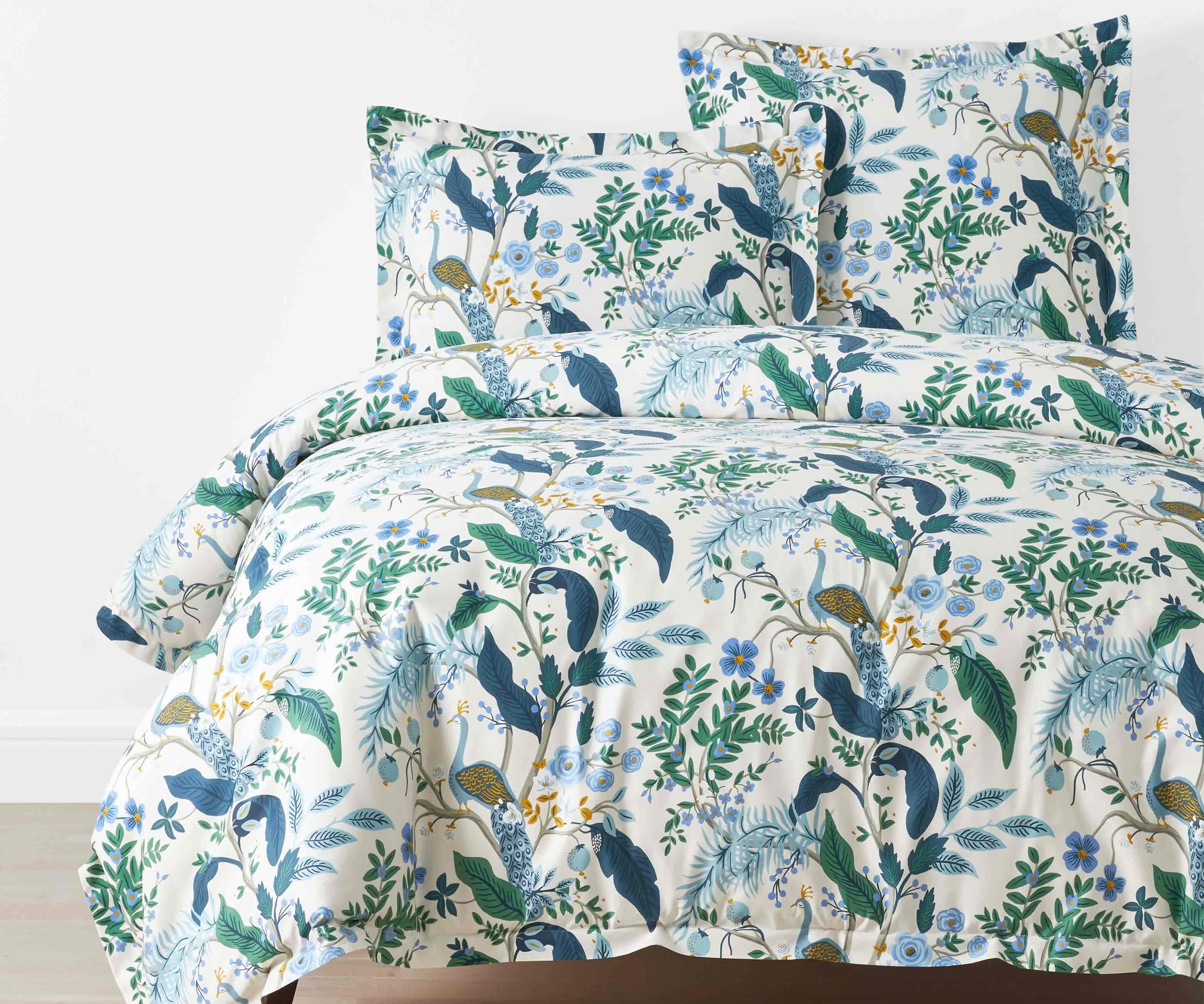 Sateen Duvet Cover - Peacock Ivory