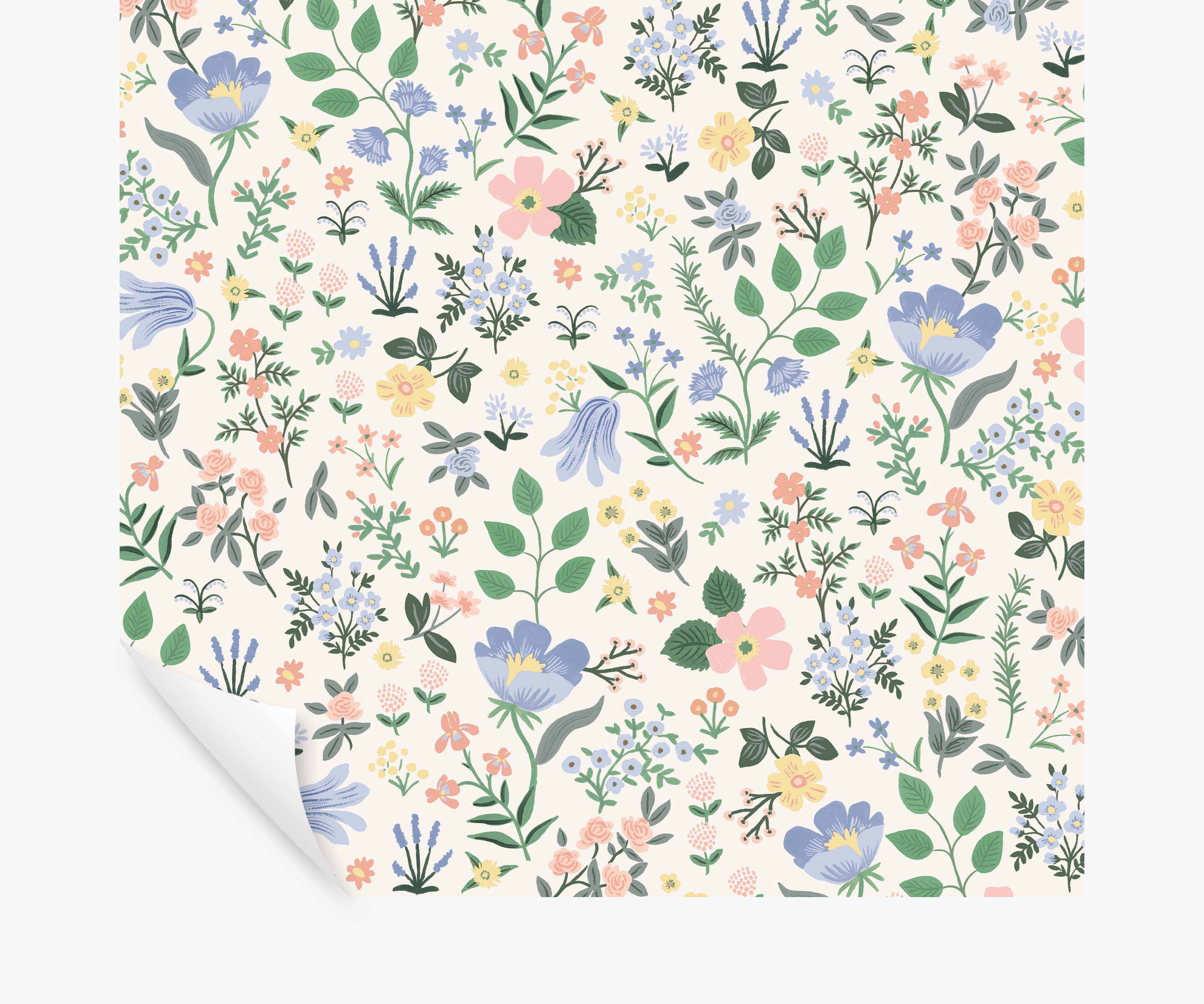 Bramble Fields Peel & Stick Wallpaper - Cream