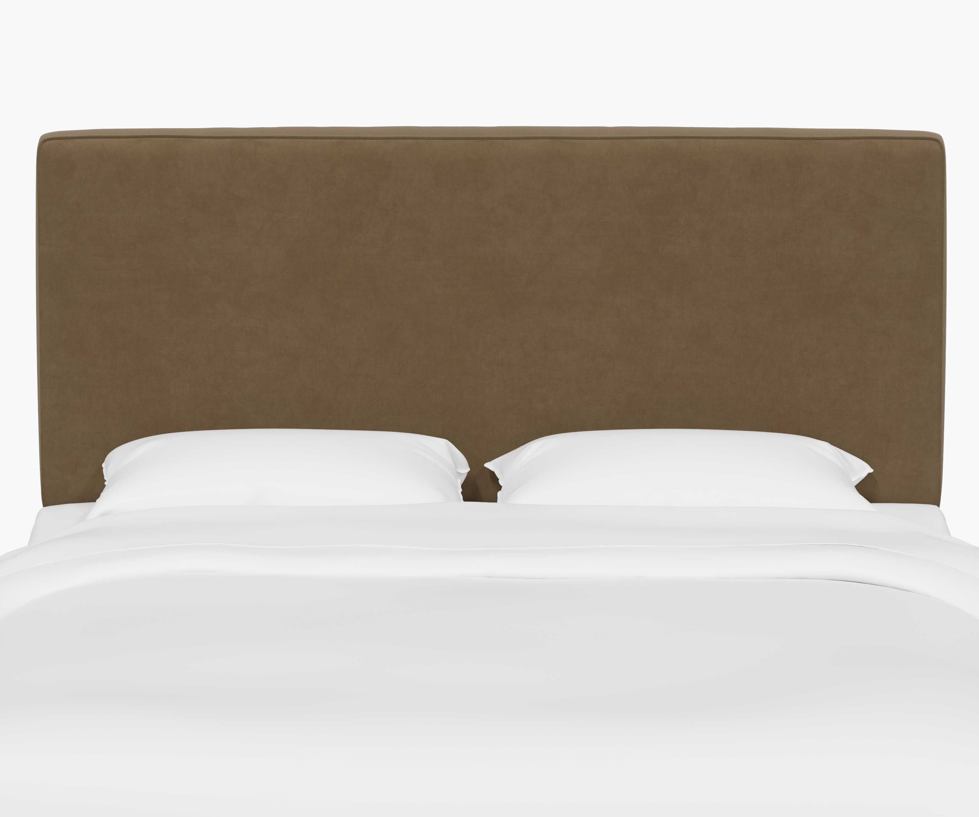 Elly Headboard - Walnut Velvet