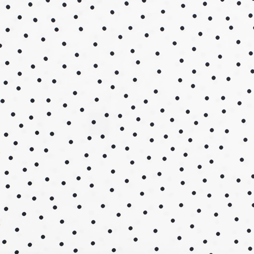 Black and White Polka Dots Fitted Sheet