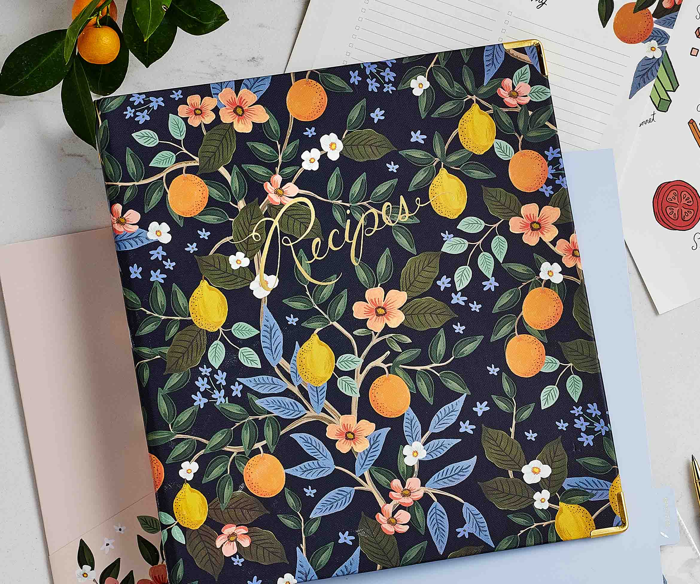 Recipe Binder - Citrus Grove