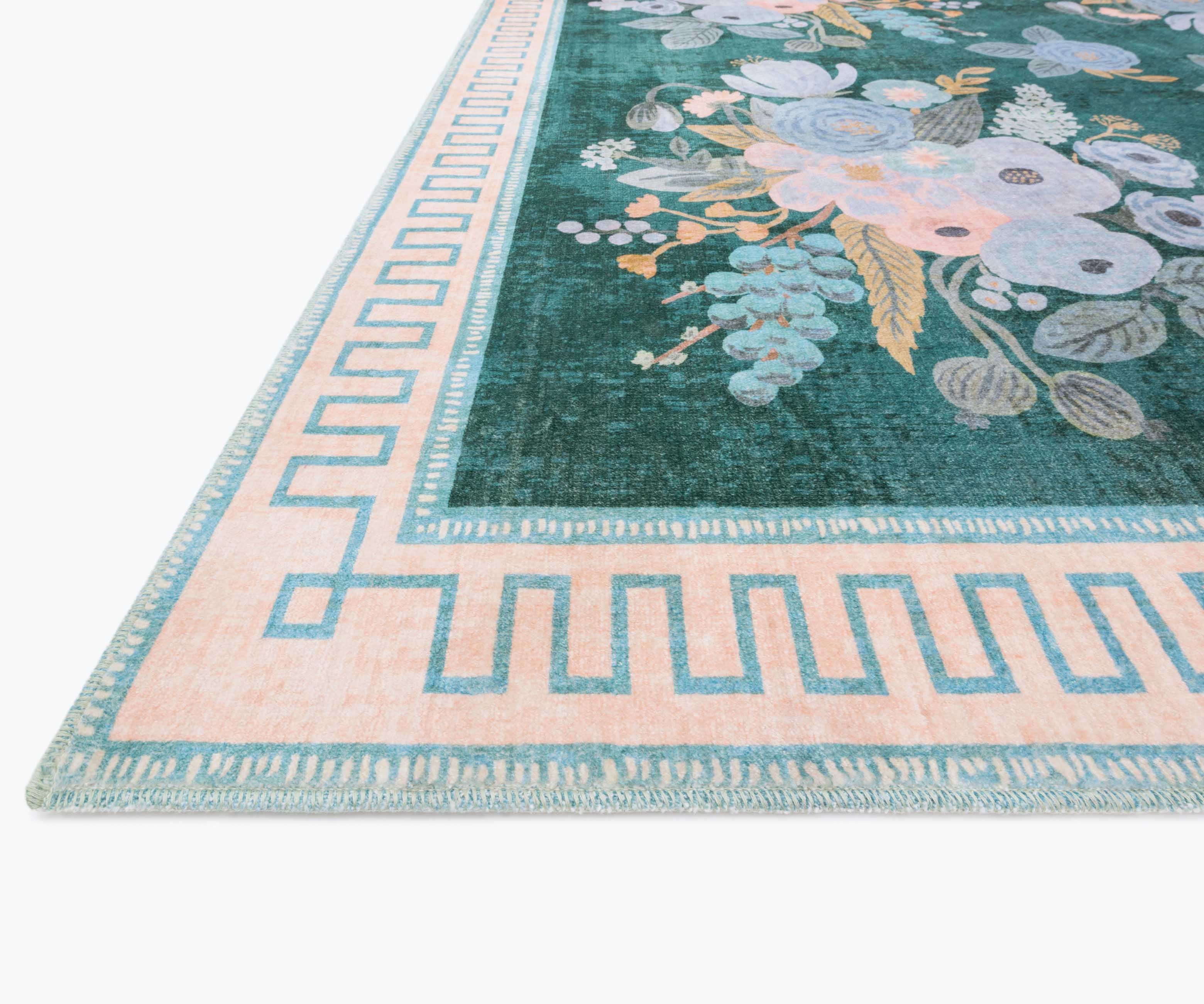 Jardin Marseille Printed Rug - Emerald