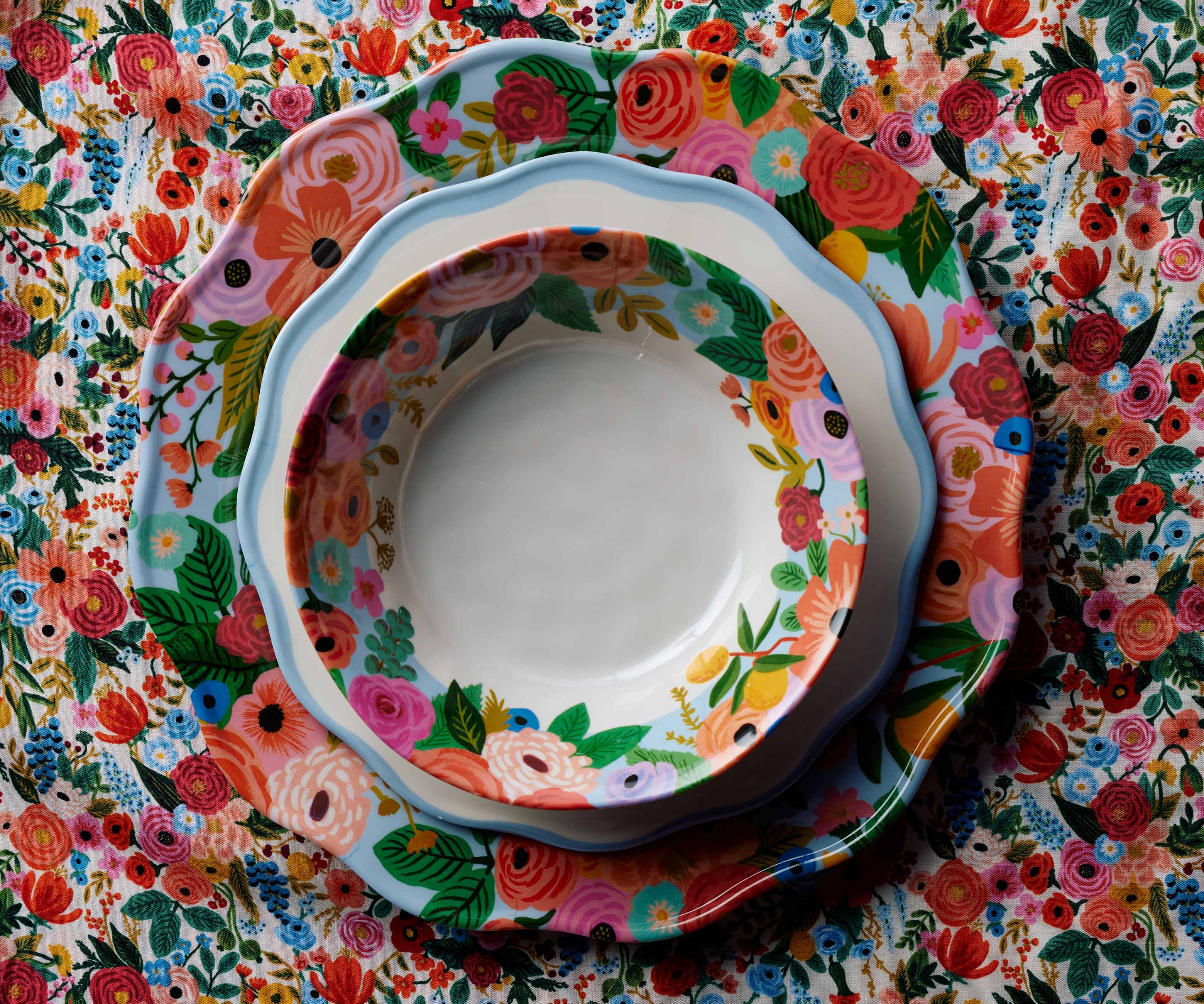 Melamine Assorted Bowls - Garden Party