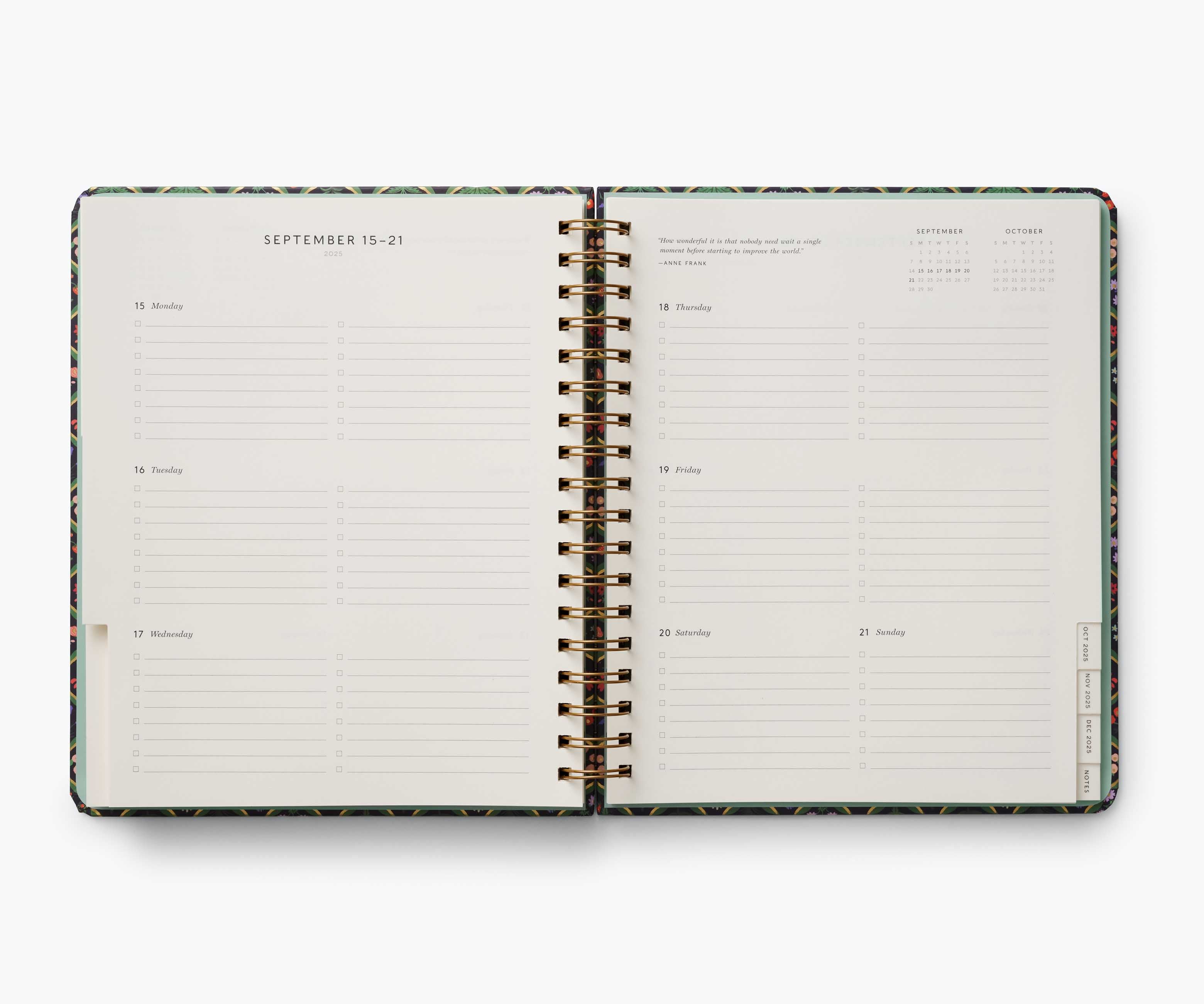 2024-2025 17-Month Academic Hardcover Spiral Planner - Estee