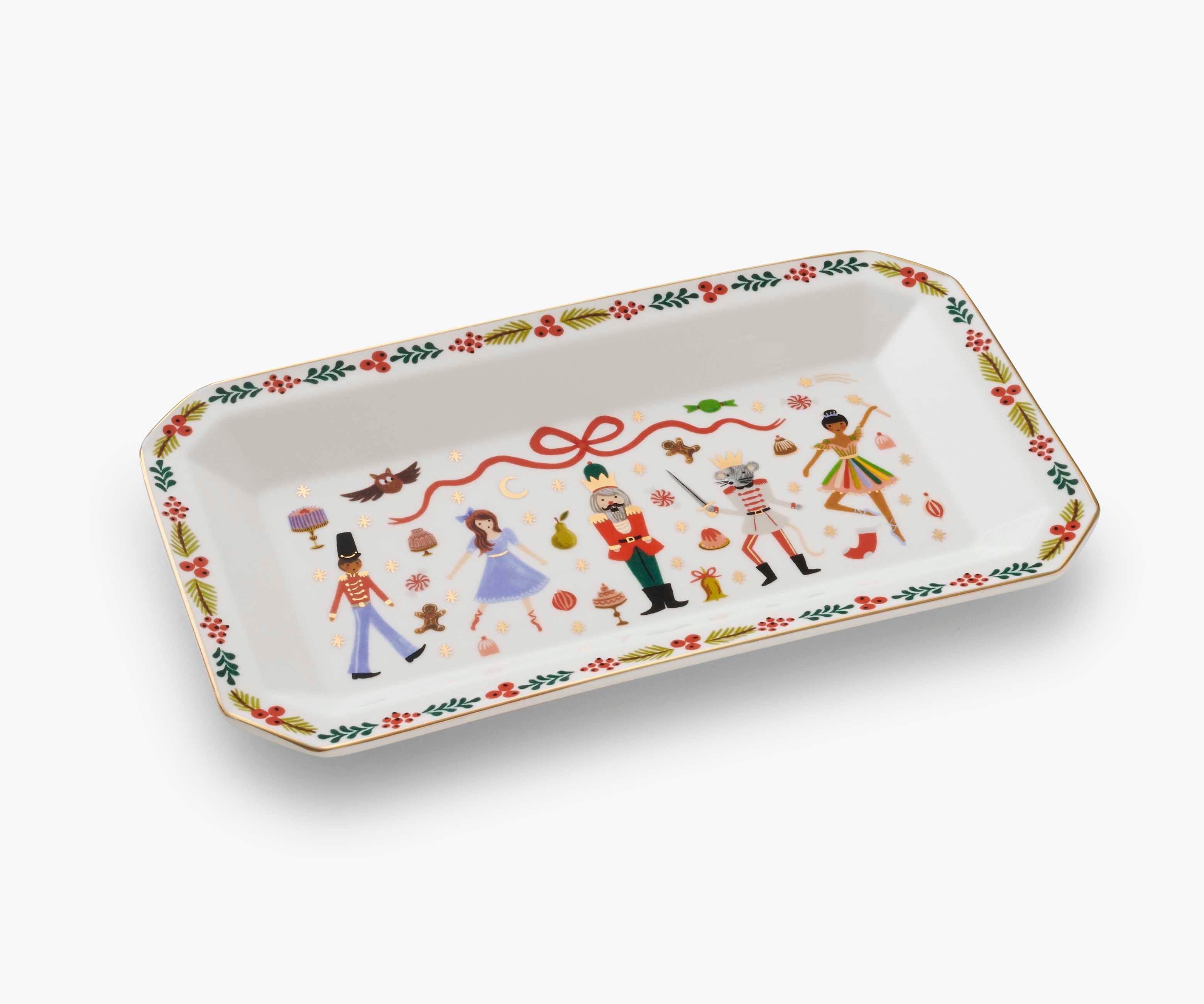 Porcelain Large Catchall Tray - Nutcracker