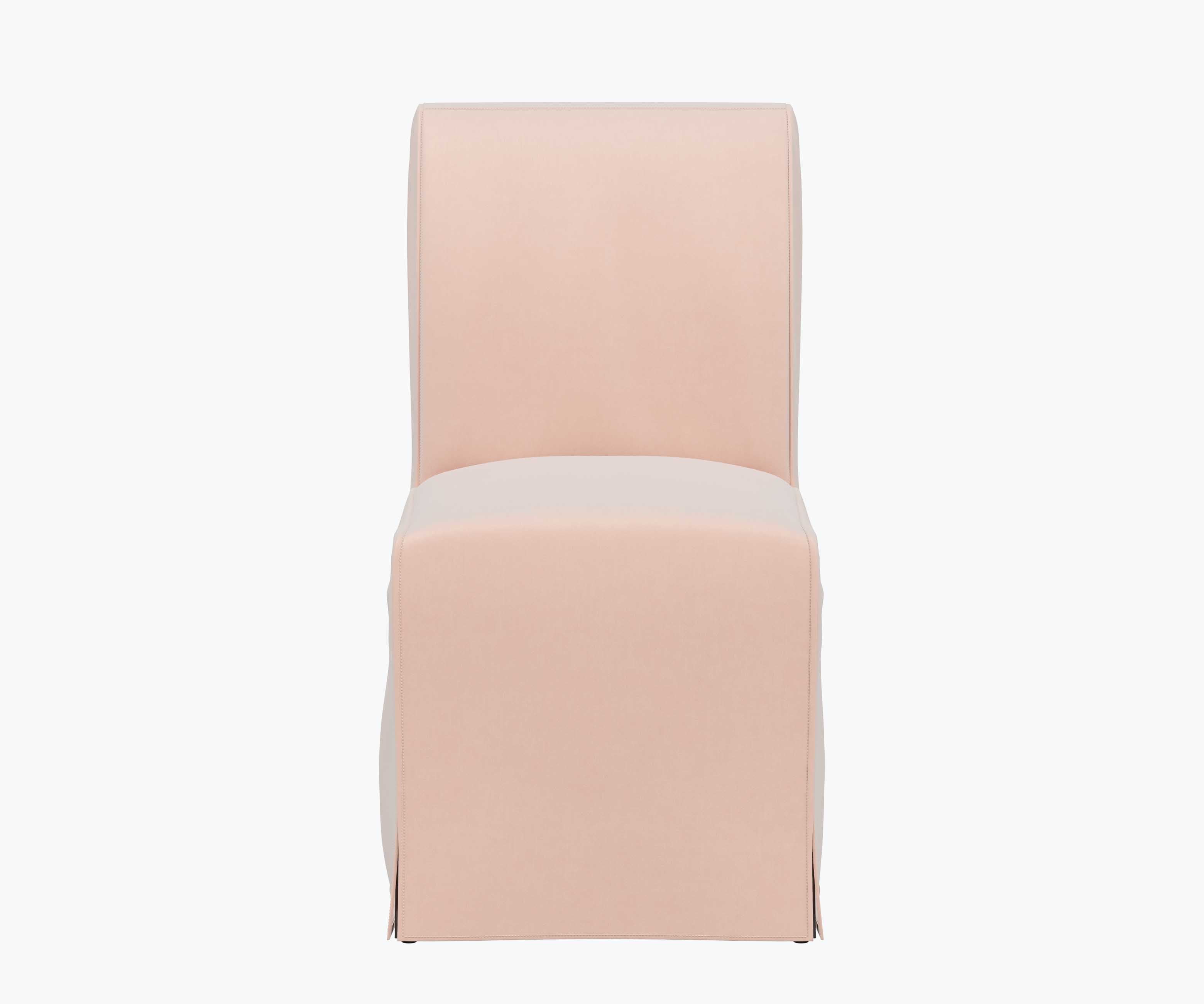 Frances Slipcover Dining Chair - Blush Velvet