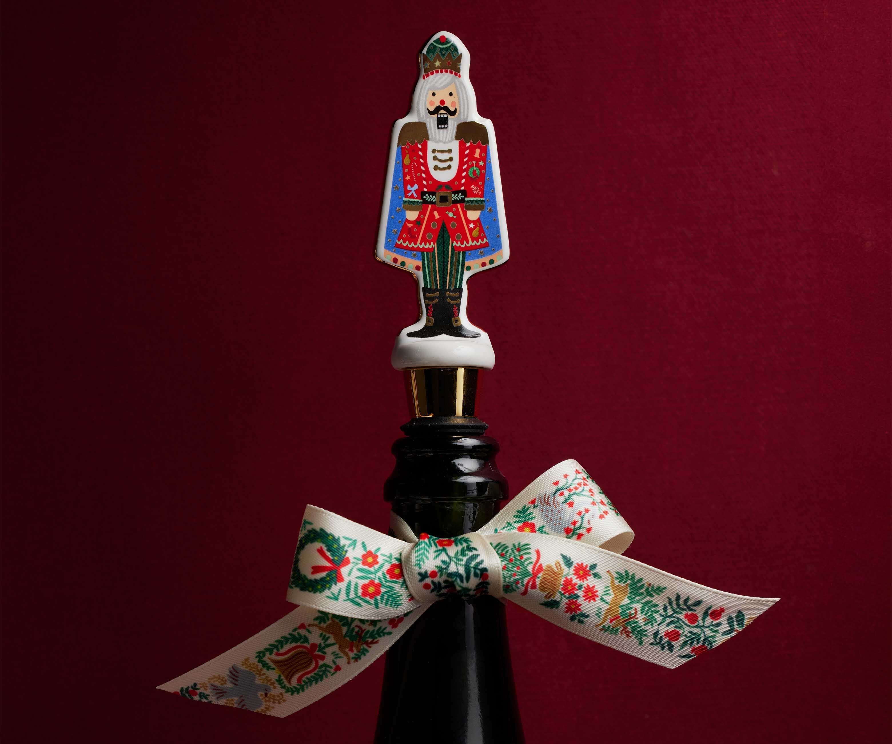 Porcelain Wine Stopper Set - Nutcracker