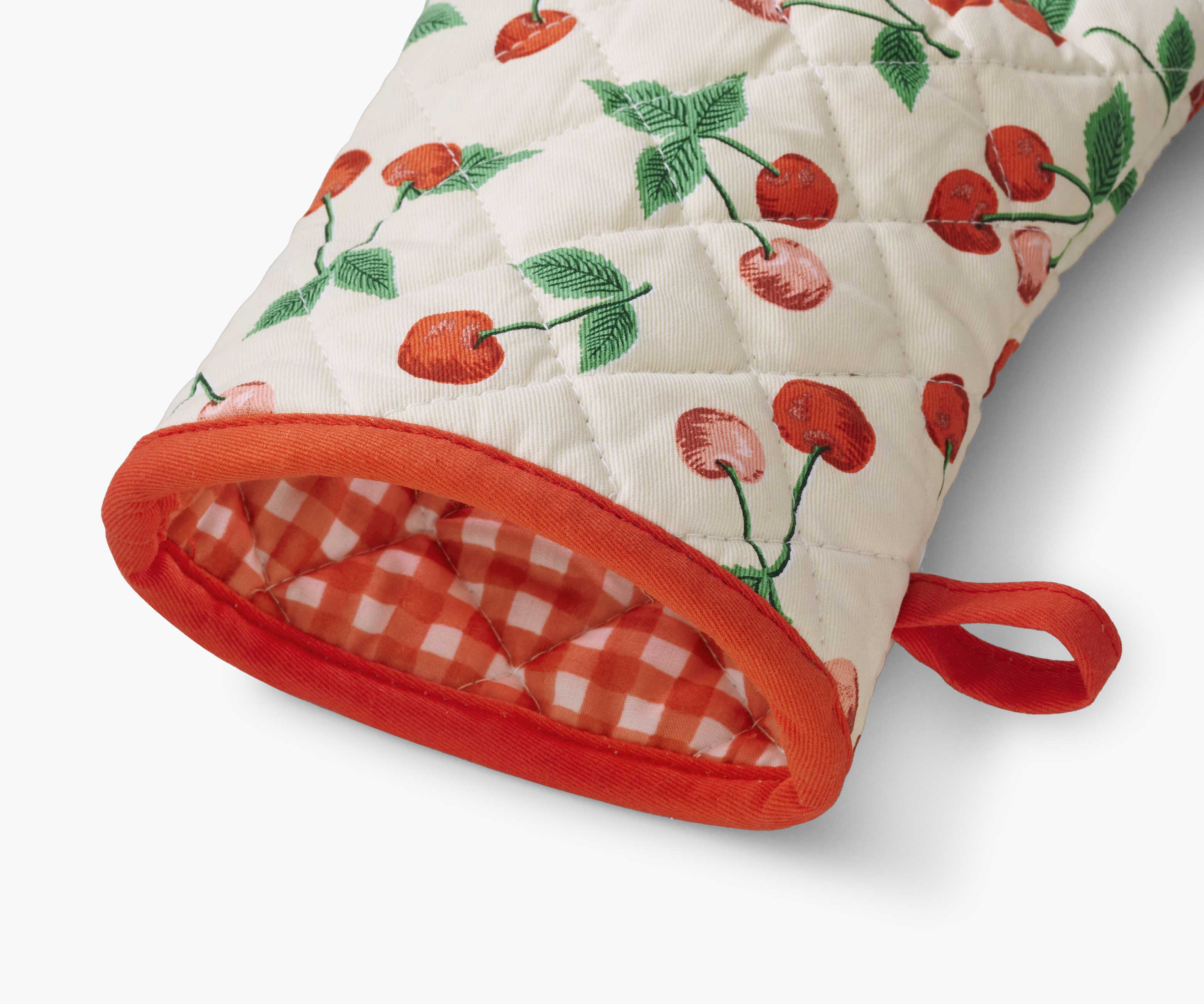 Oven Mitt and Pot Holder Set - Cherries