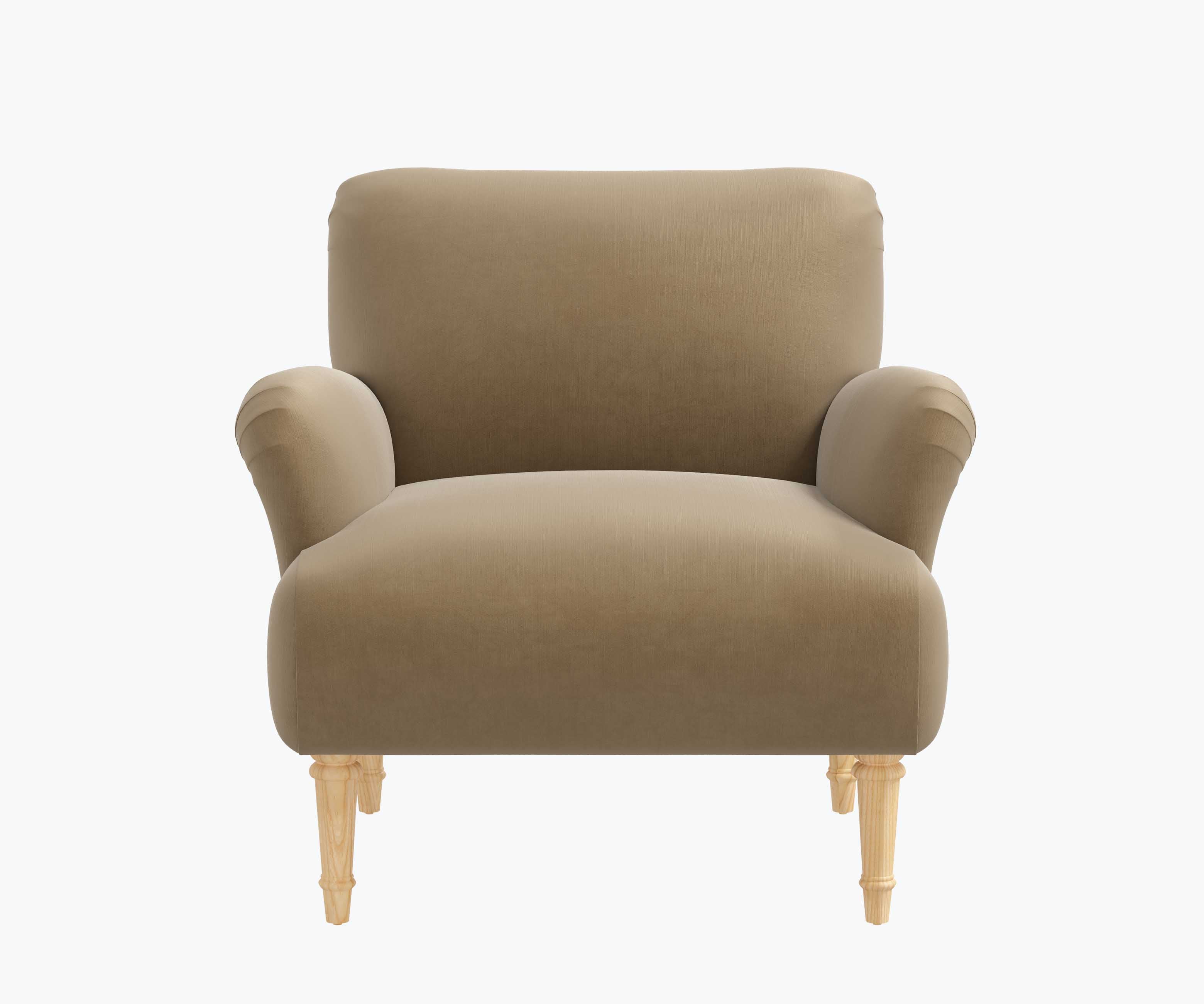 Bristol Armchair - Walnut Velvet