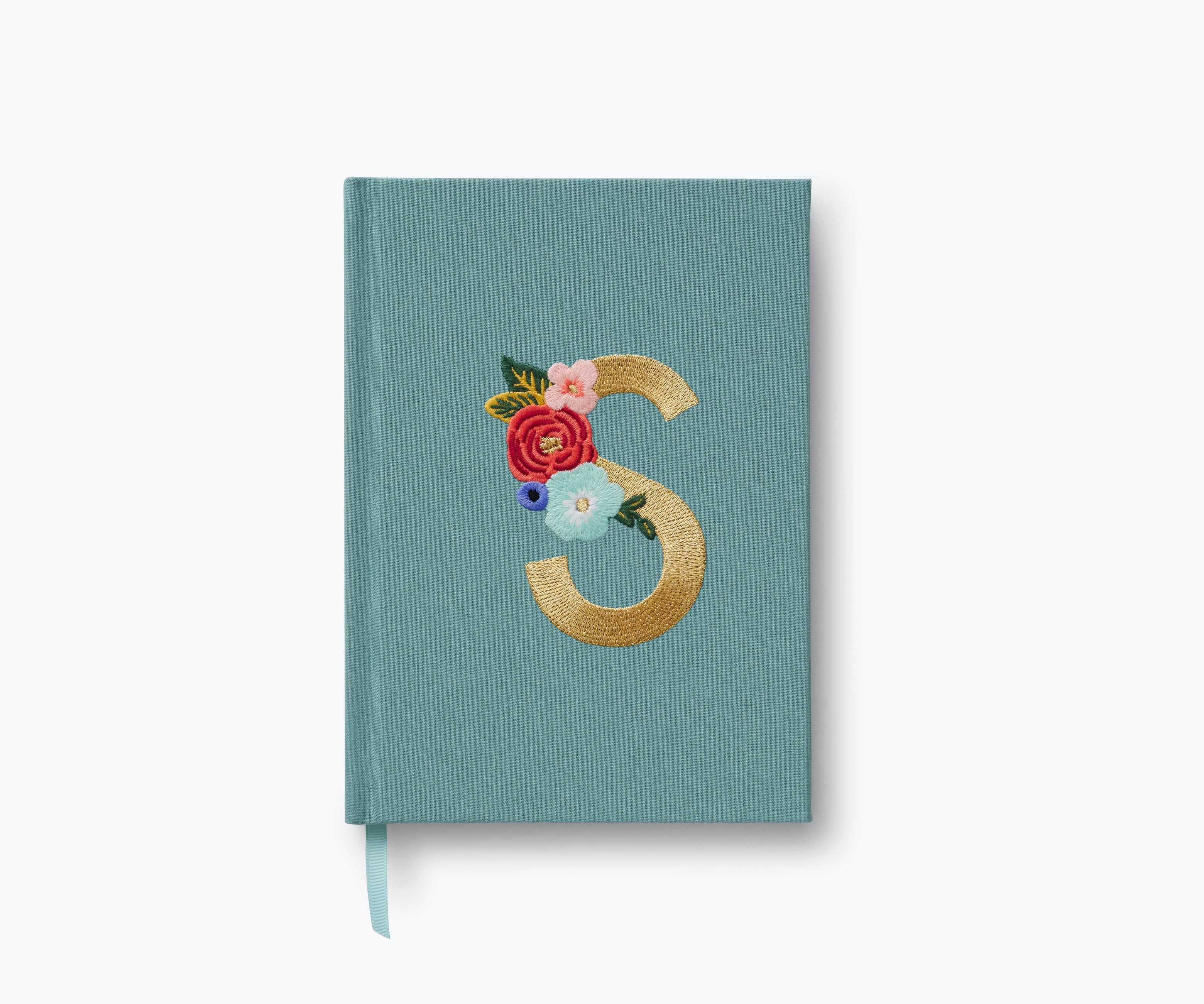 Embroidered Monogram Journal