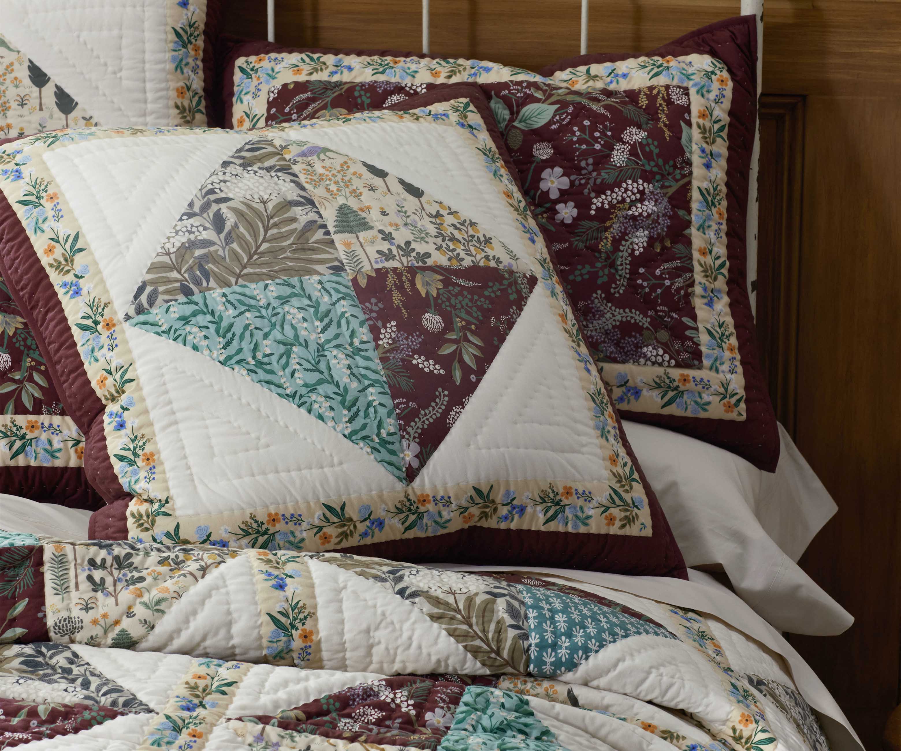 Cotton Quilted Sham - Mulberry Farm