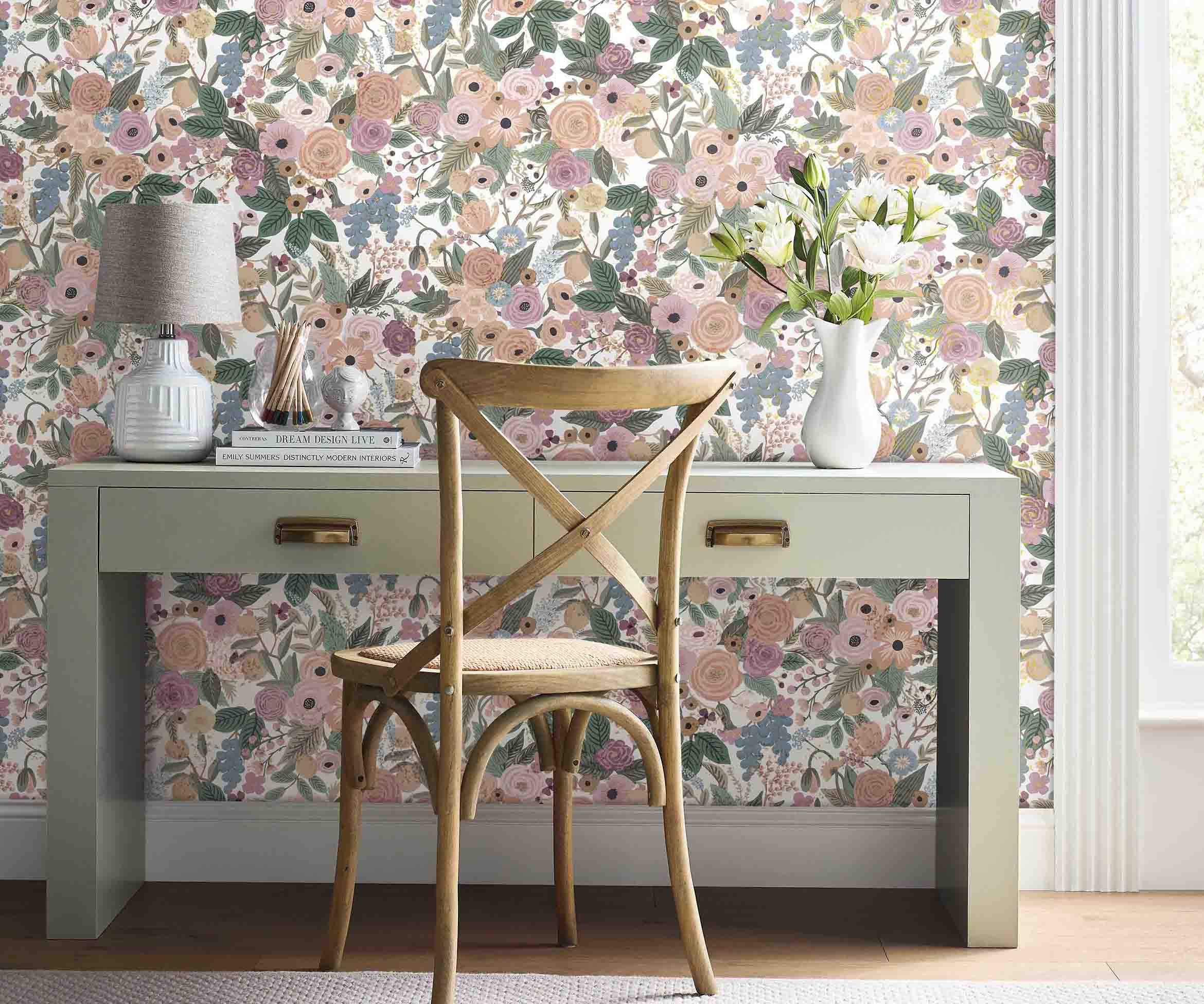 Garden Party Peel & Stick Wallpaper - Blush Multi