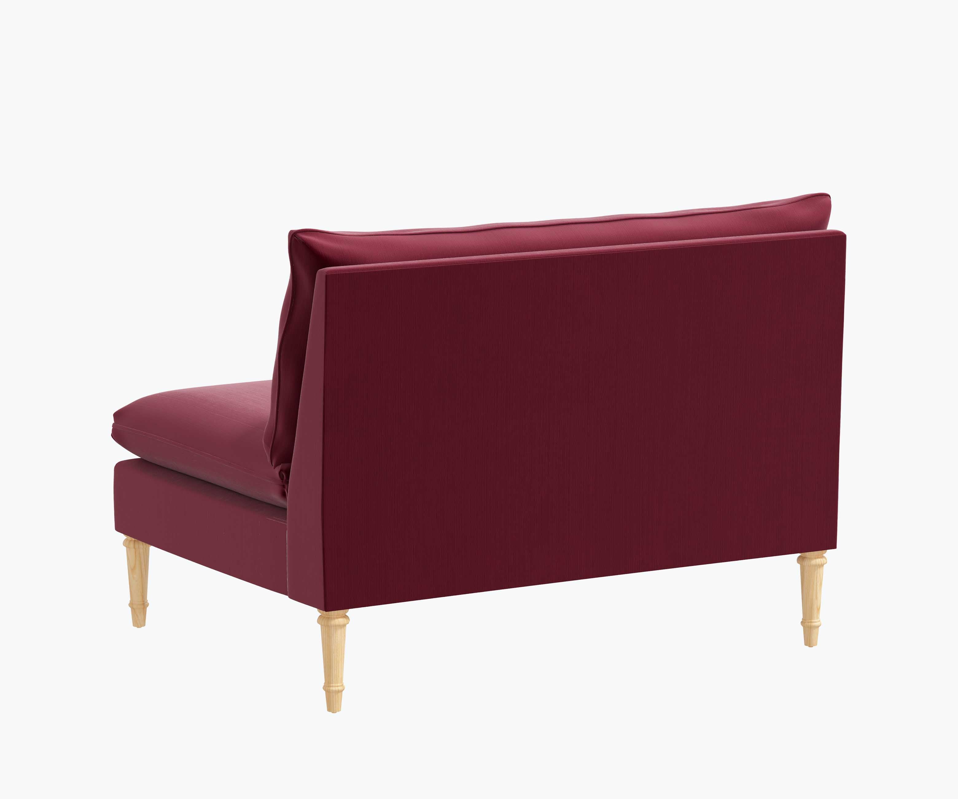 Louie Settee - Walnut Velvet