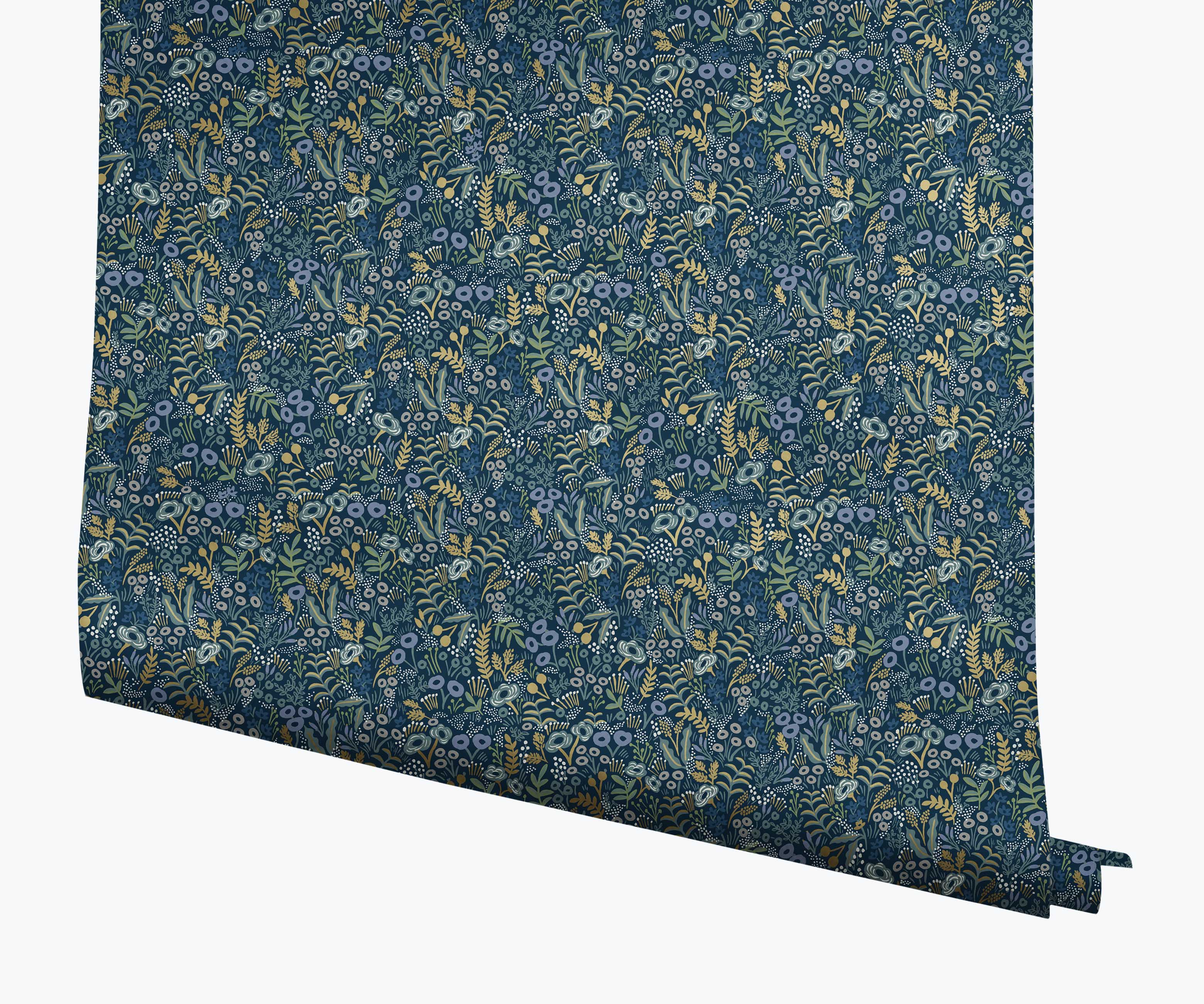 Tapestry Wallpaper - Indigo