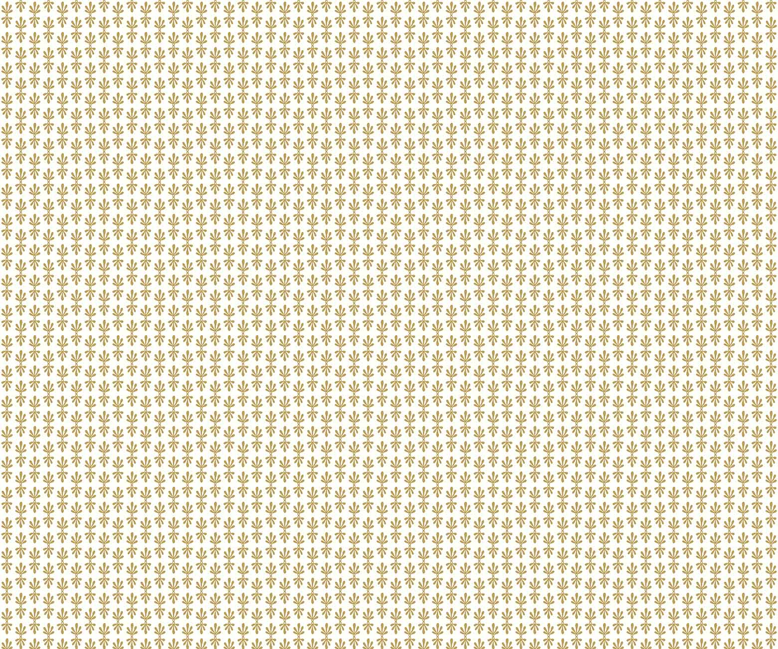 Petal Wallpaper - White & Metallic Gold