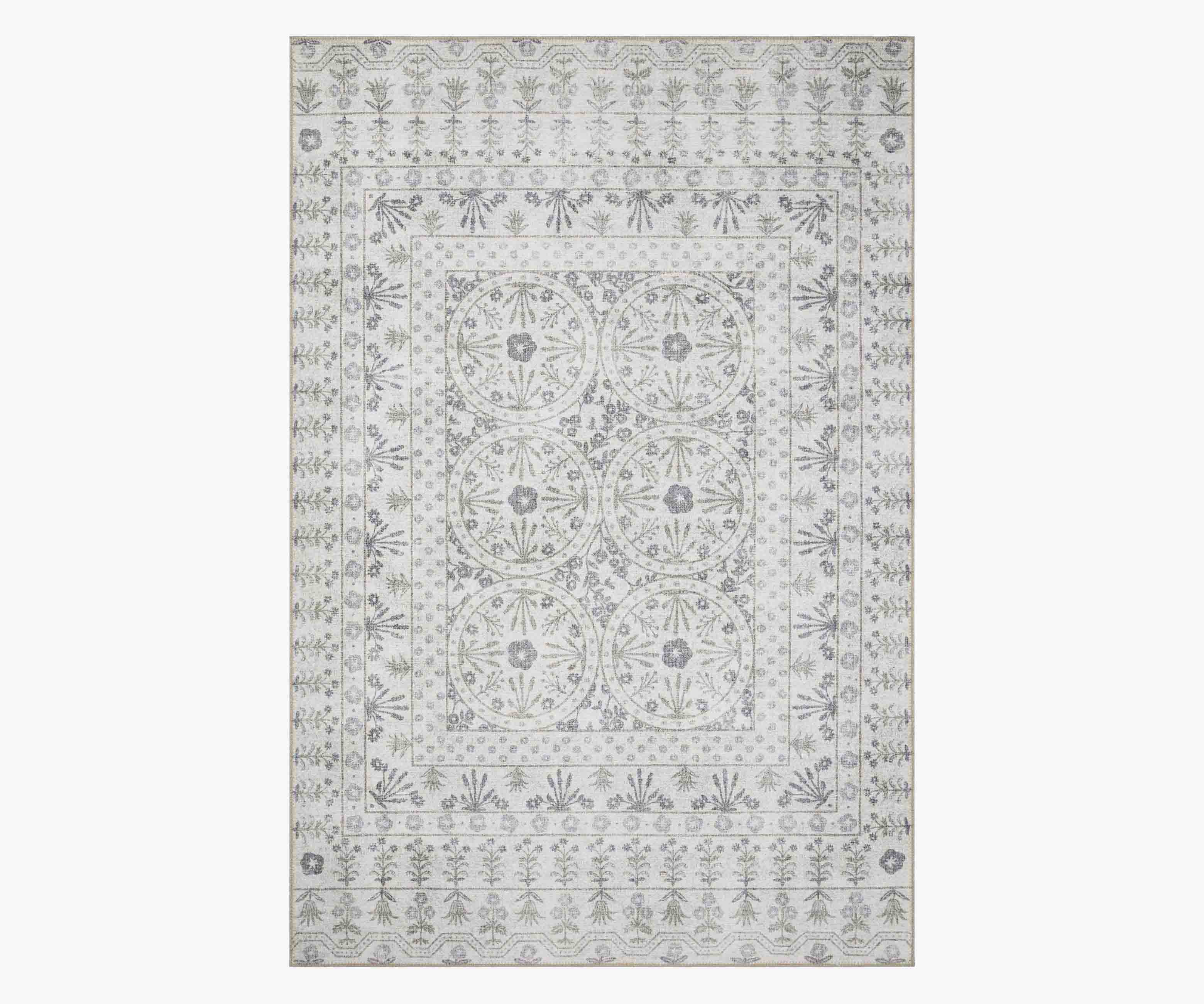 Maison Rosette Power Loomed Rug - Ivory