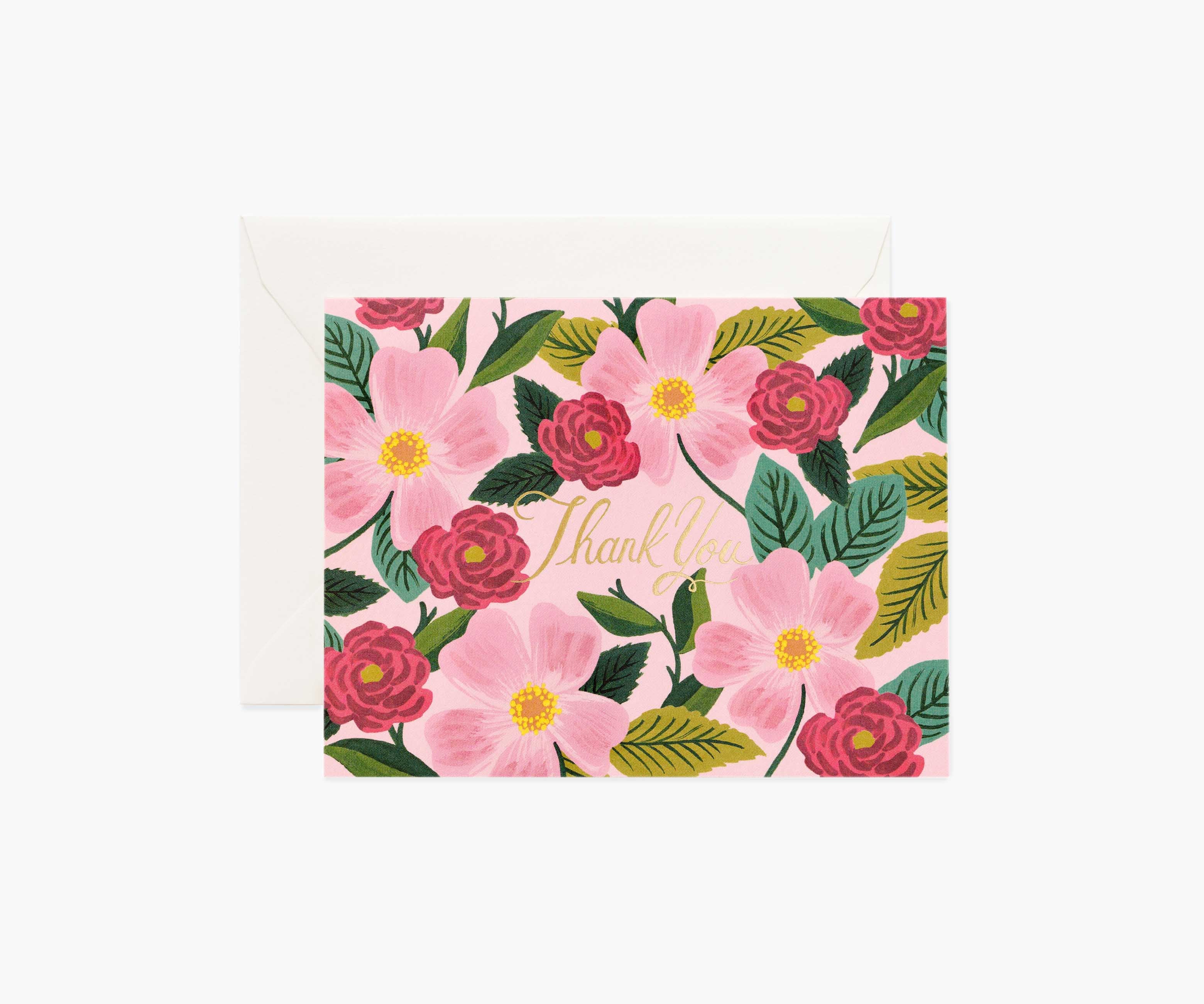 Rose Garden Thank You Greeting Card