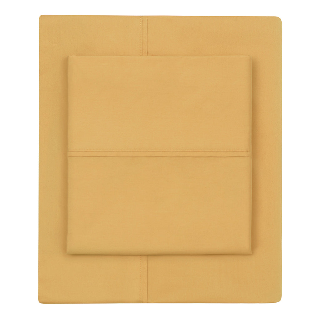 Ochre 400 Thread Count Sheet Set (Fitted, Flat, & Pillow Cases)