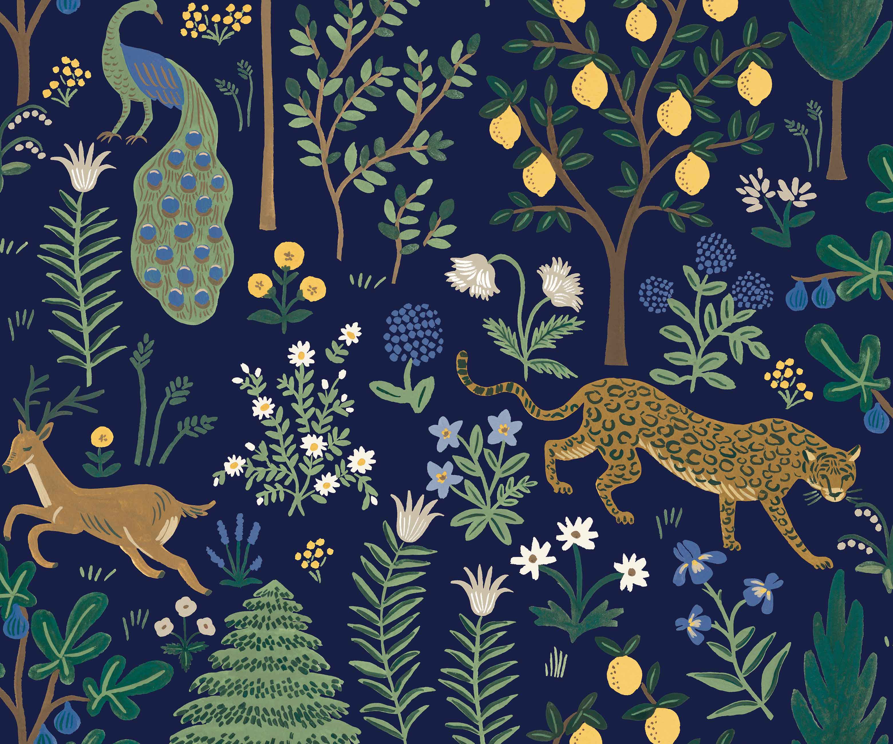 Menagerie Peel & Stick Wallpaper - Navy