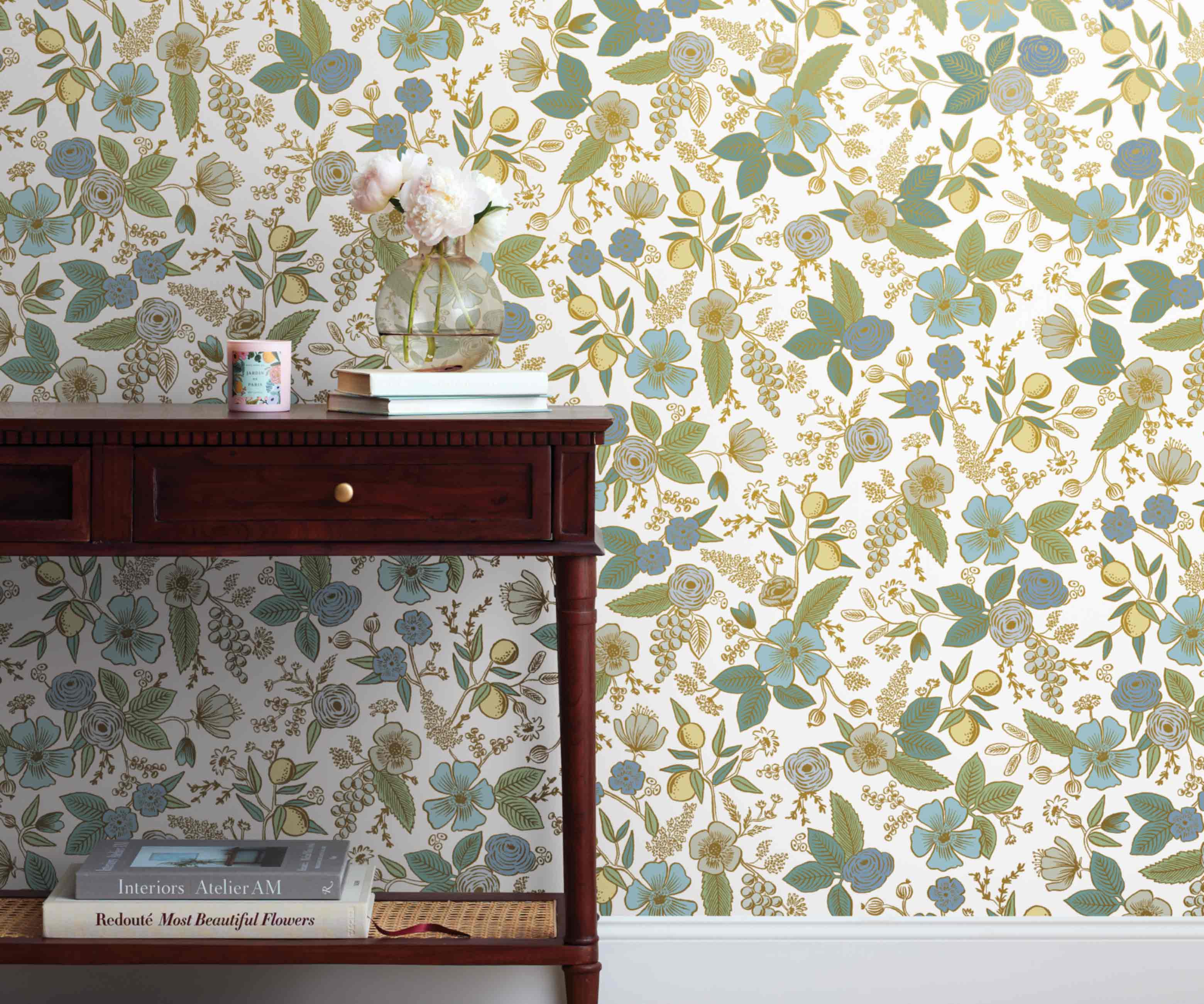 Colette Peel & Stick Wallpaper - Blue Multi