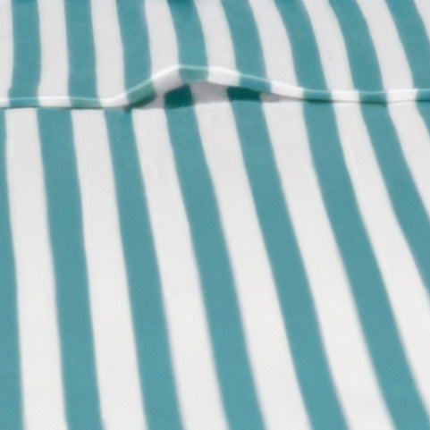 Turquoise Striped Flat Sheet