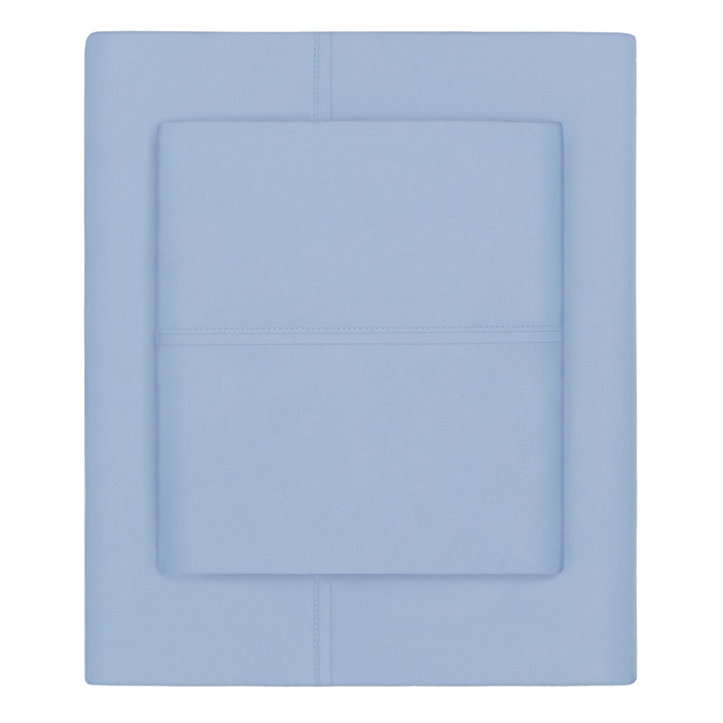 Cornflower Blue 400 Thread Count Sheet Set (Fitted, Flat, & Pillow Cases)