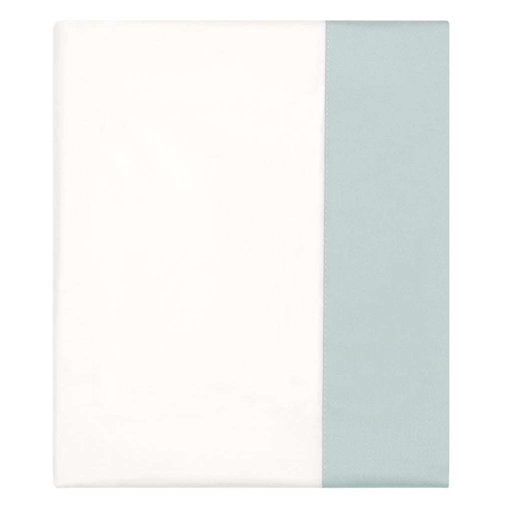 Porcelain Green Border Flat Sheet