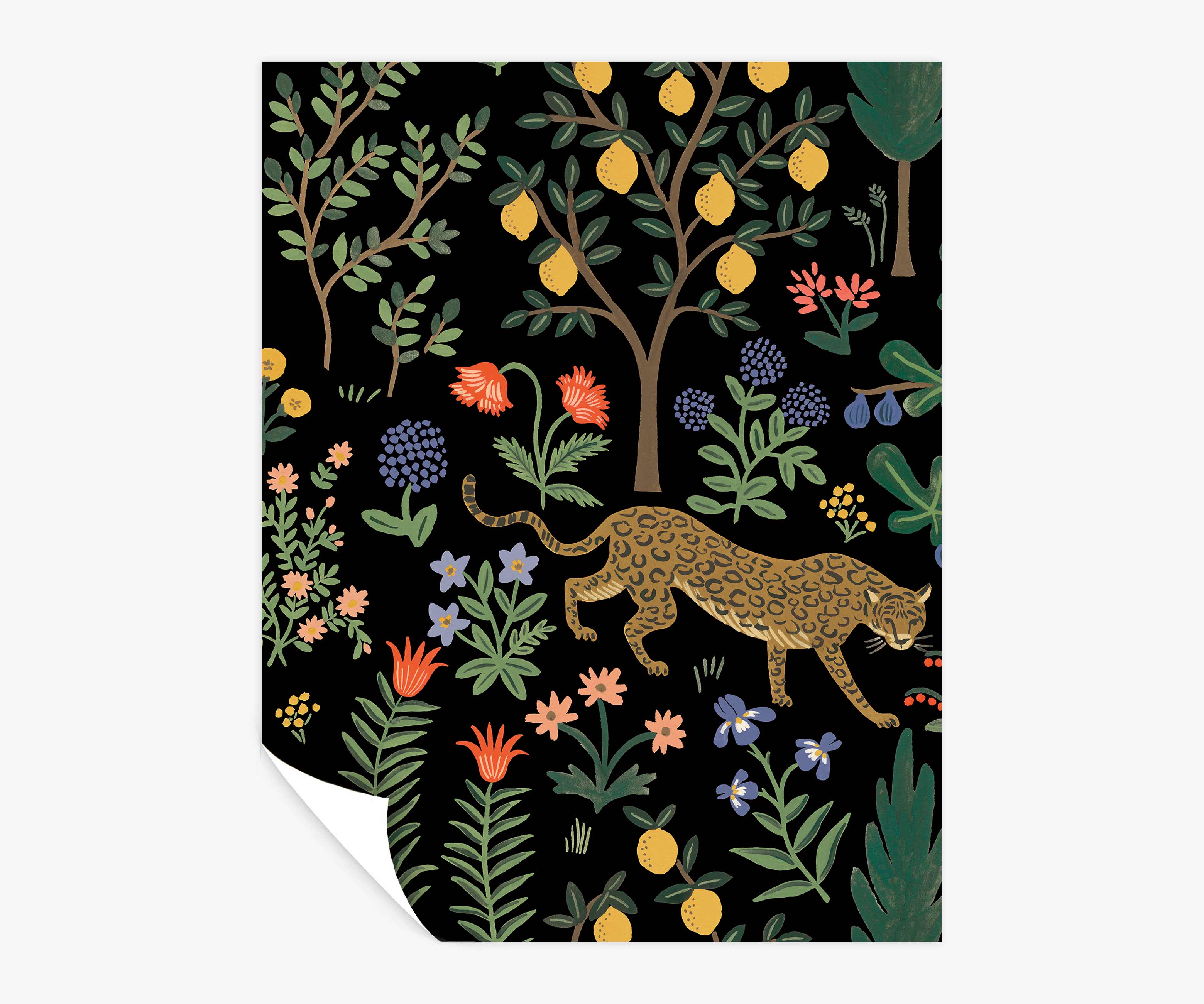 Menagerie Peel & Stick Wallpaper Sample - Black