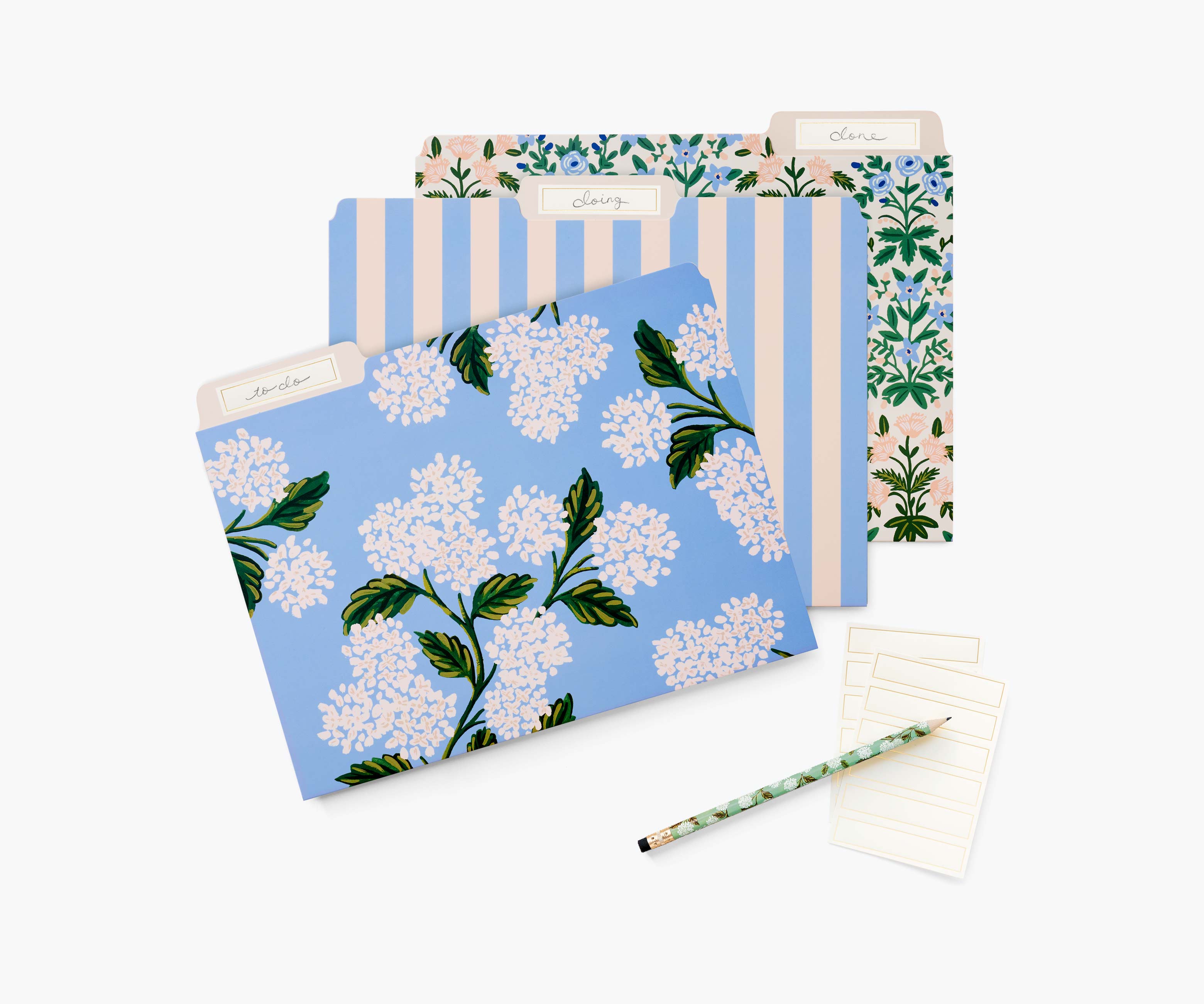 Assorted File Folders - Hydrangea