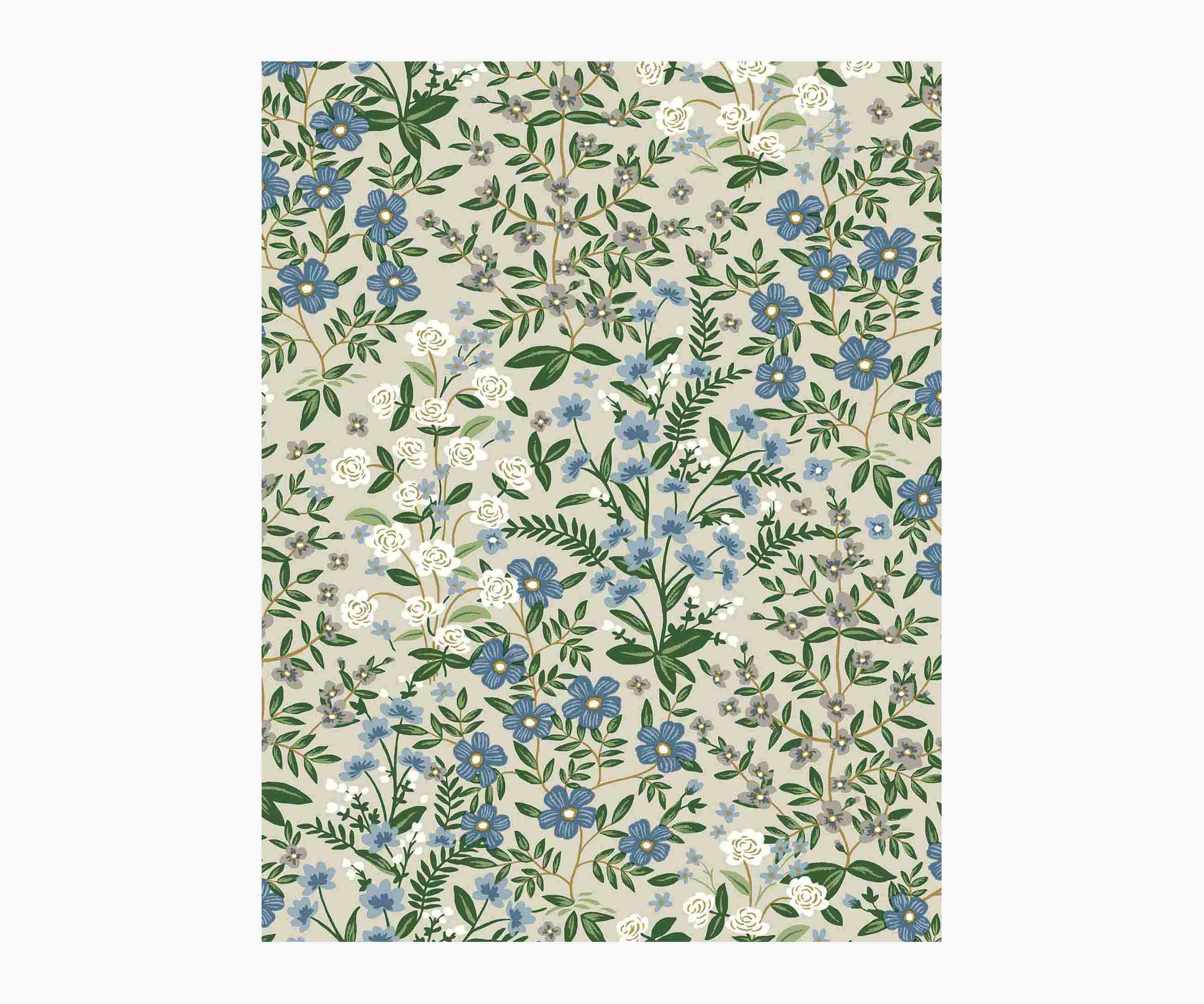 Wildwood Garden Wallpaper Sample - Linen