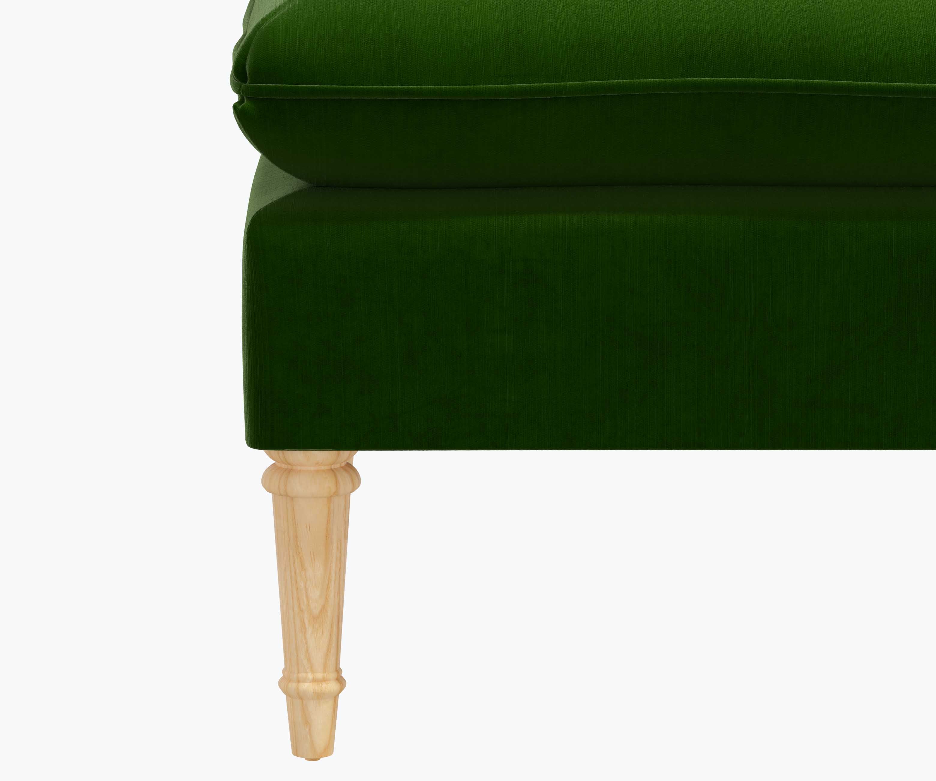 Louie Settee - Emerald Velvet