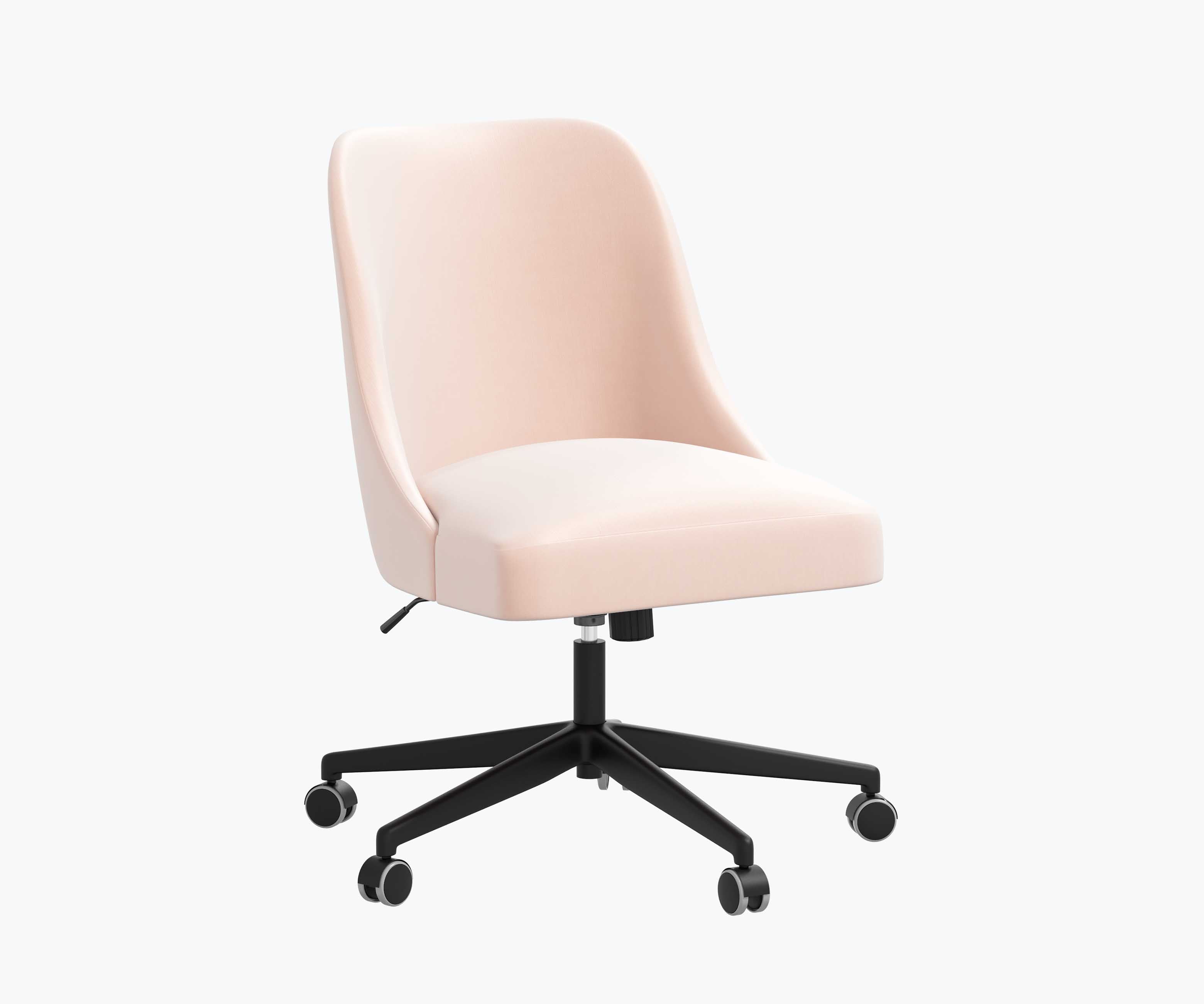 Oxford Desk Chair - Blush Velvet