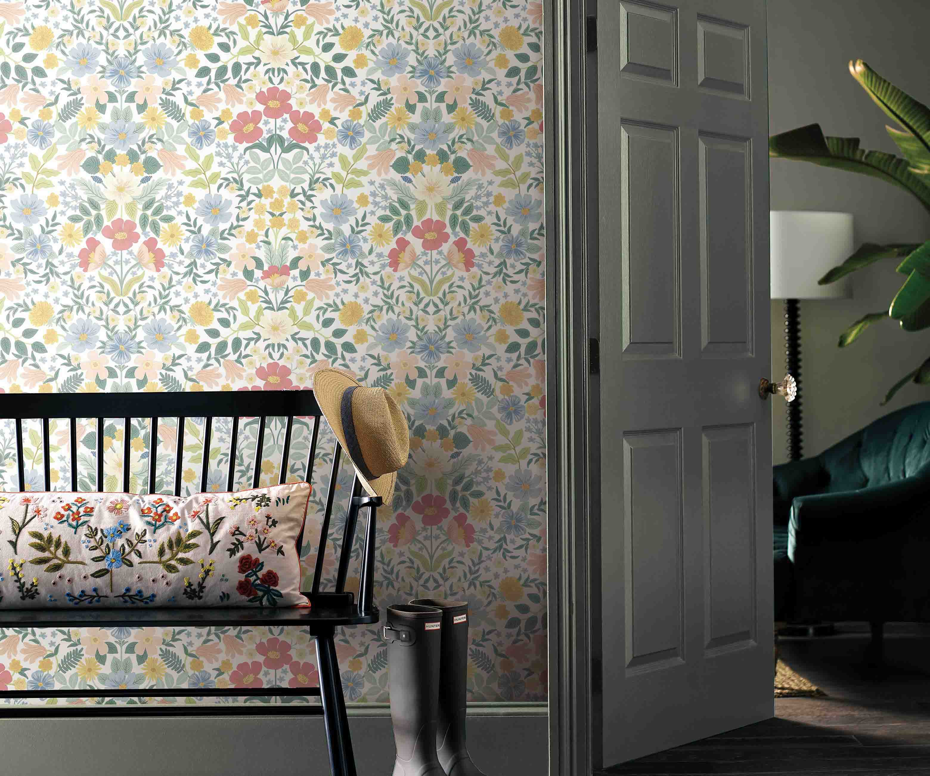 Bramble Garden Peel & Stick Wallpaper - Pastel Multi