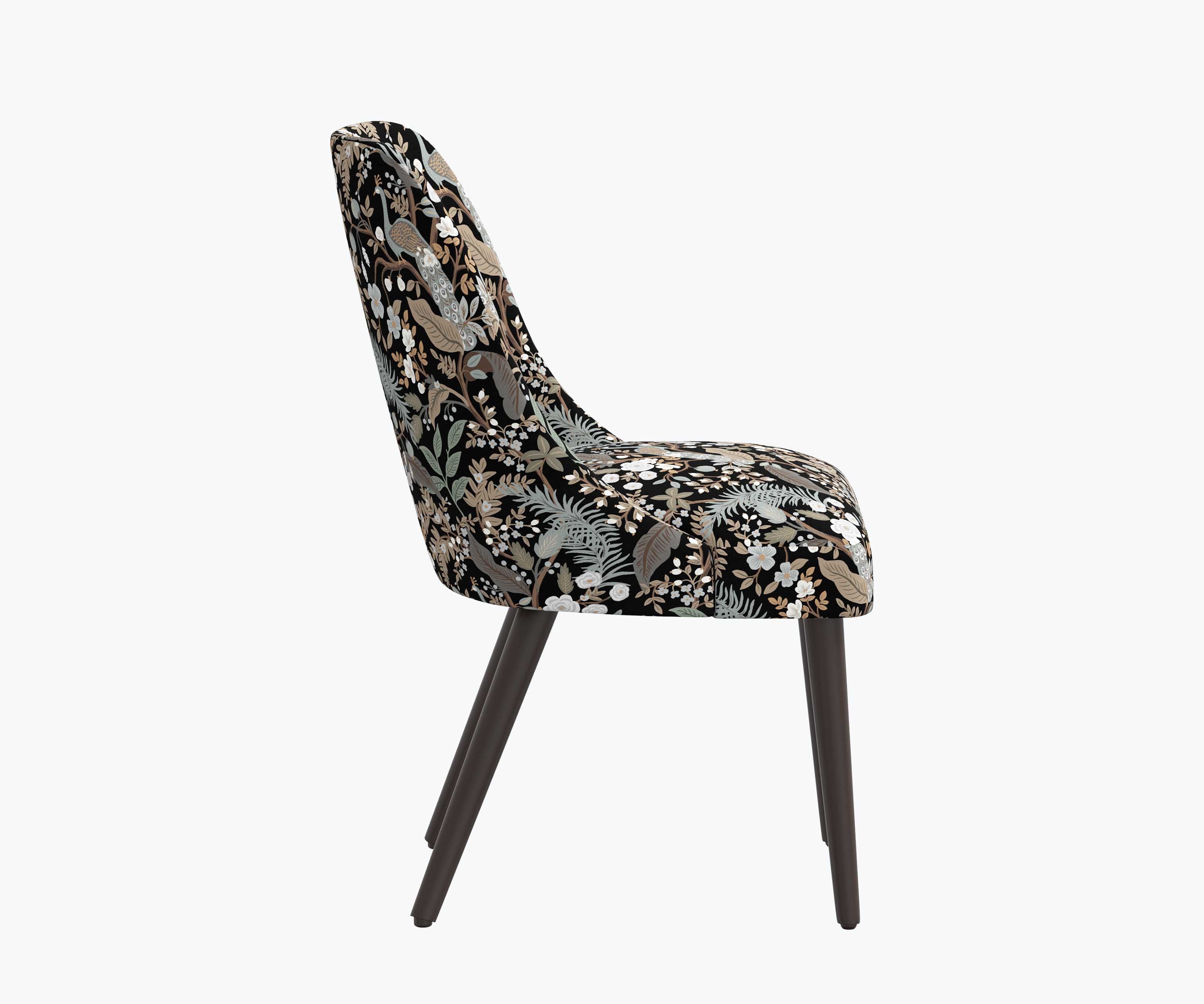 Clare Dining Chair - Peacock Garden Black