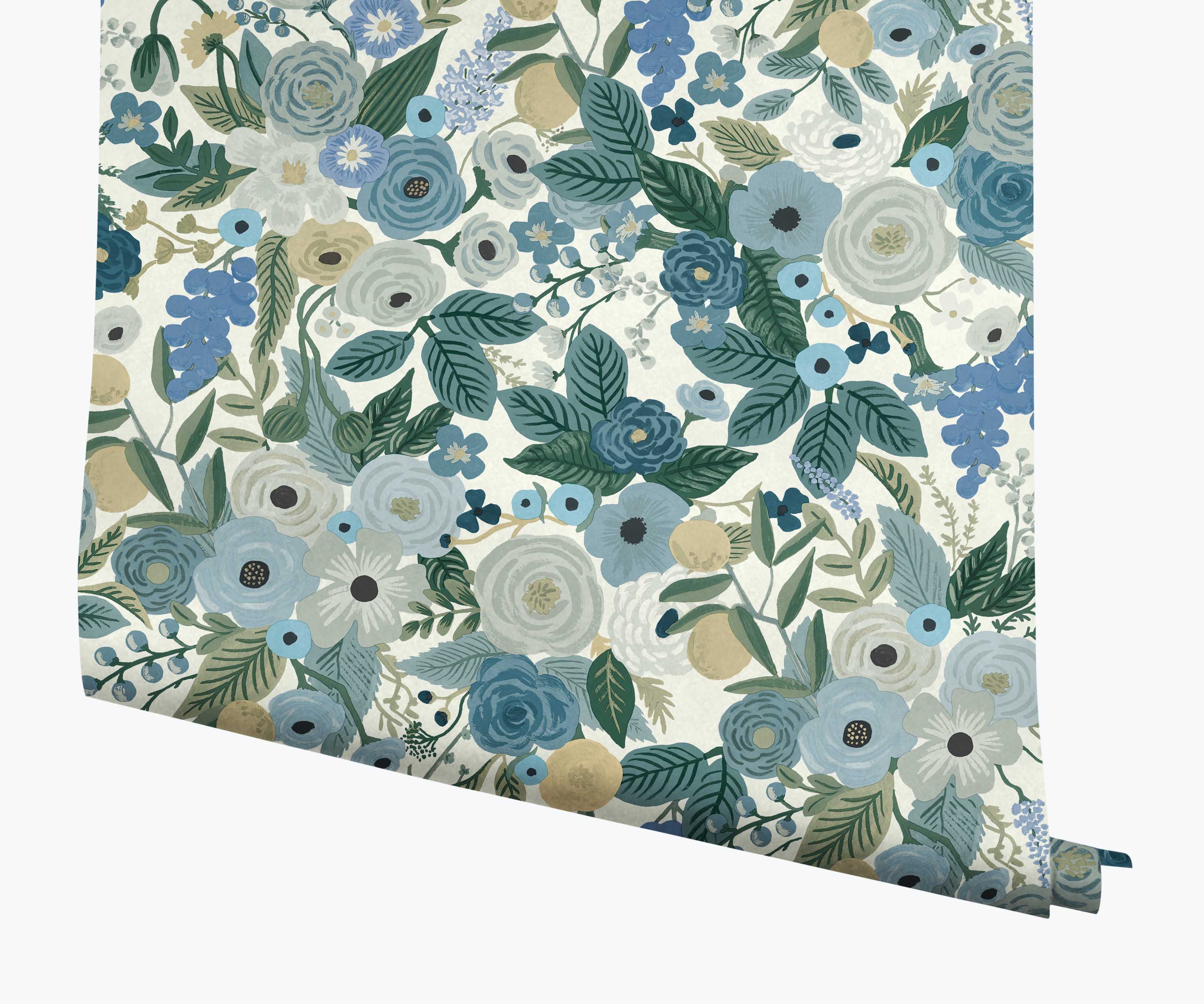 Garden Party Wallpaper - Indigo Multi