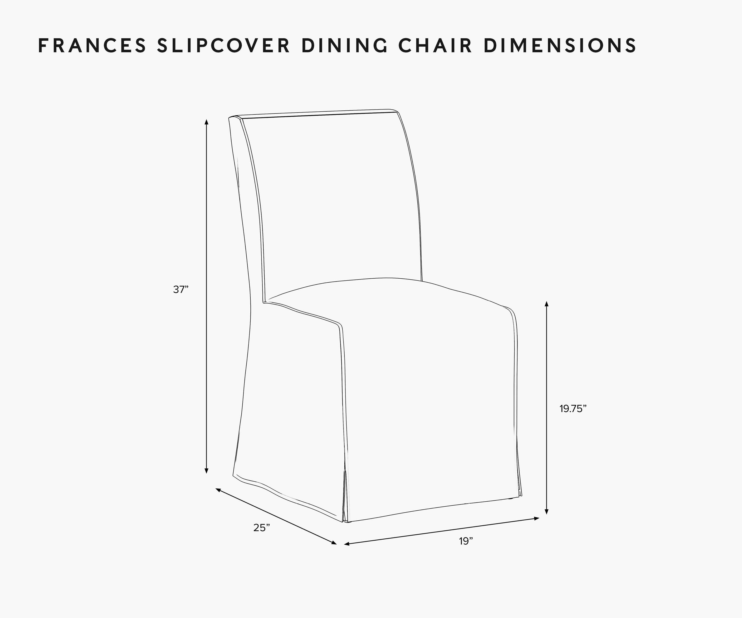 Frances Slipcover Dining Chair - Aviary