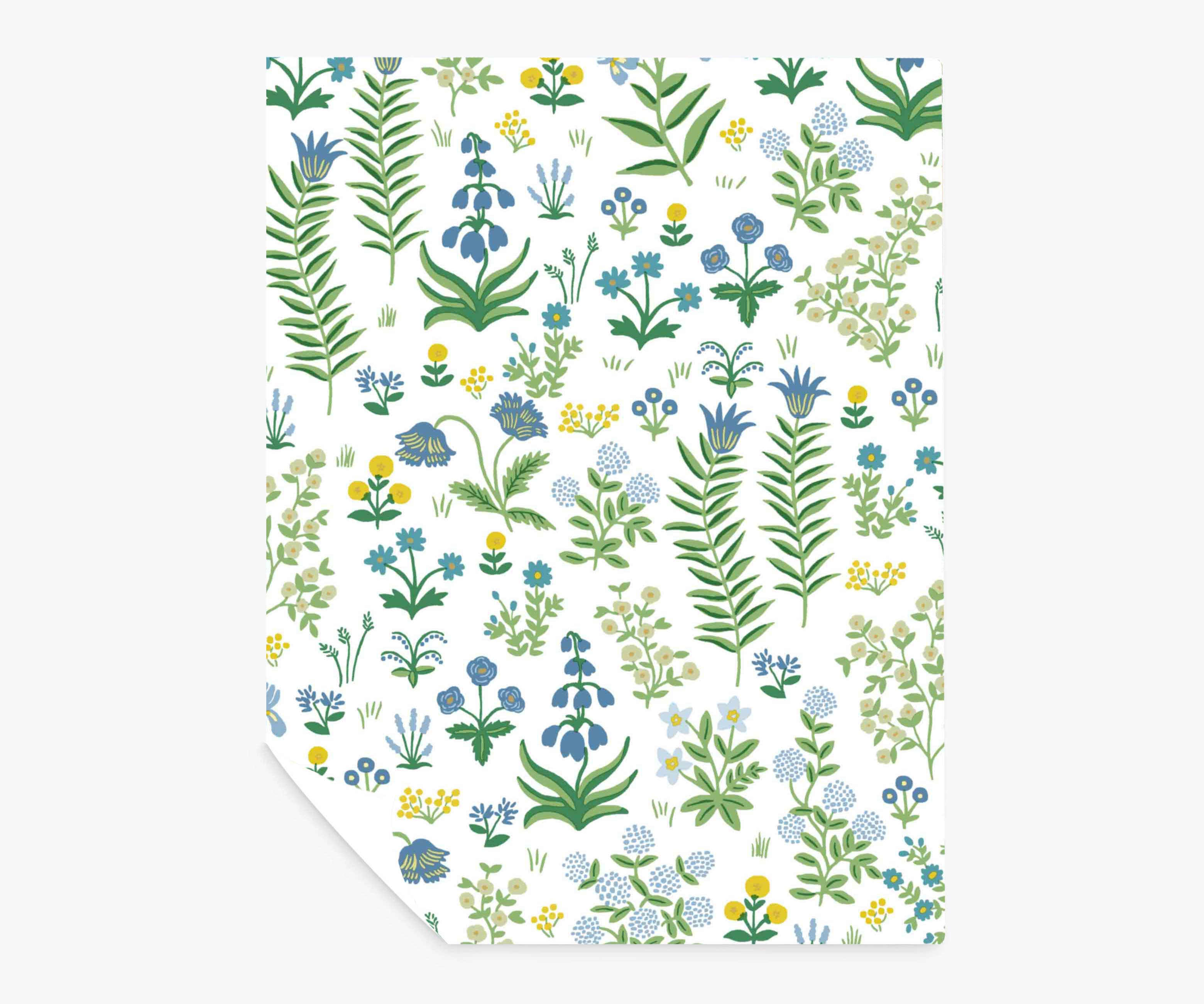 Menagerie Garden Peel & Stick Wallpaper Sample - Blue Multi