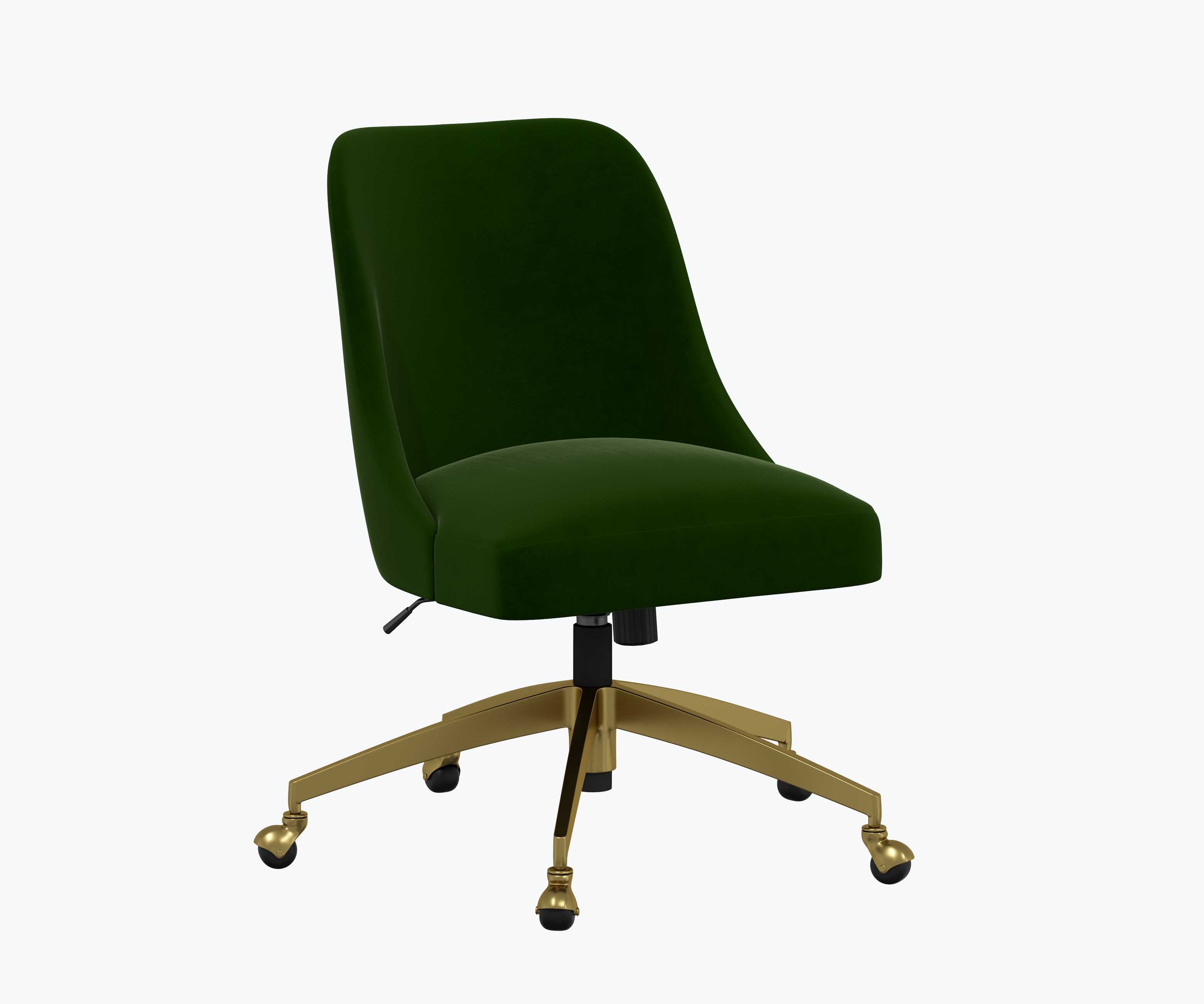 Oxford Desk Chair - Emerald Velvet