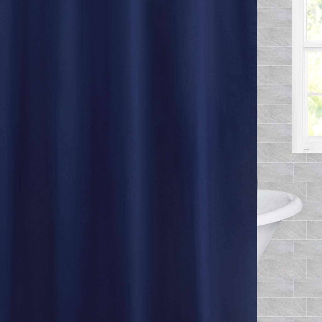 The Navy Blue Shower Curtain