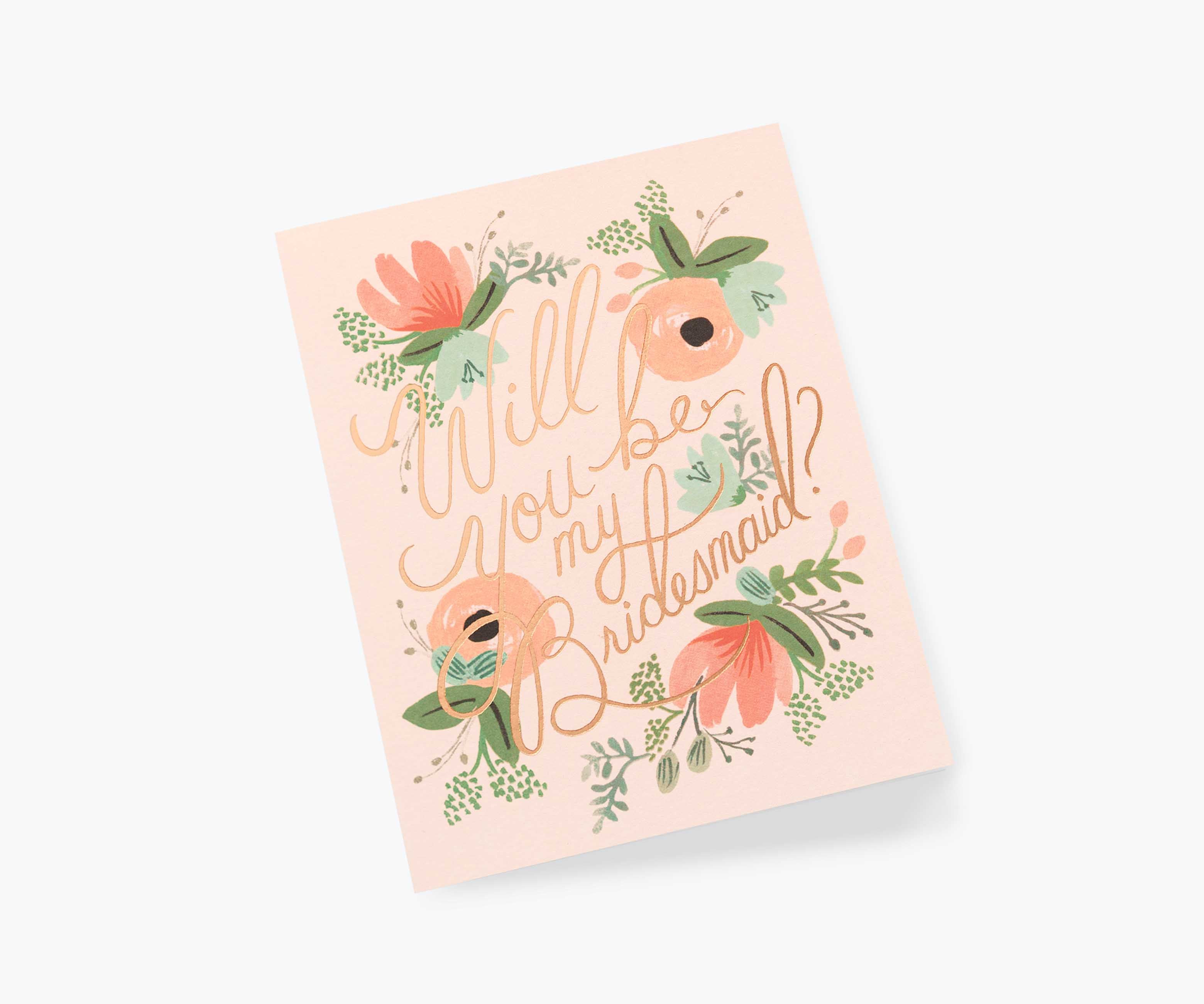 Blushing Bridesmaid Card