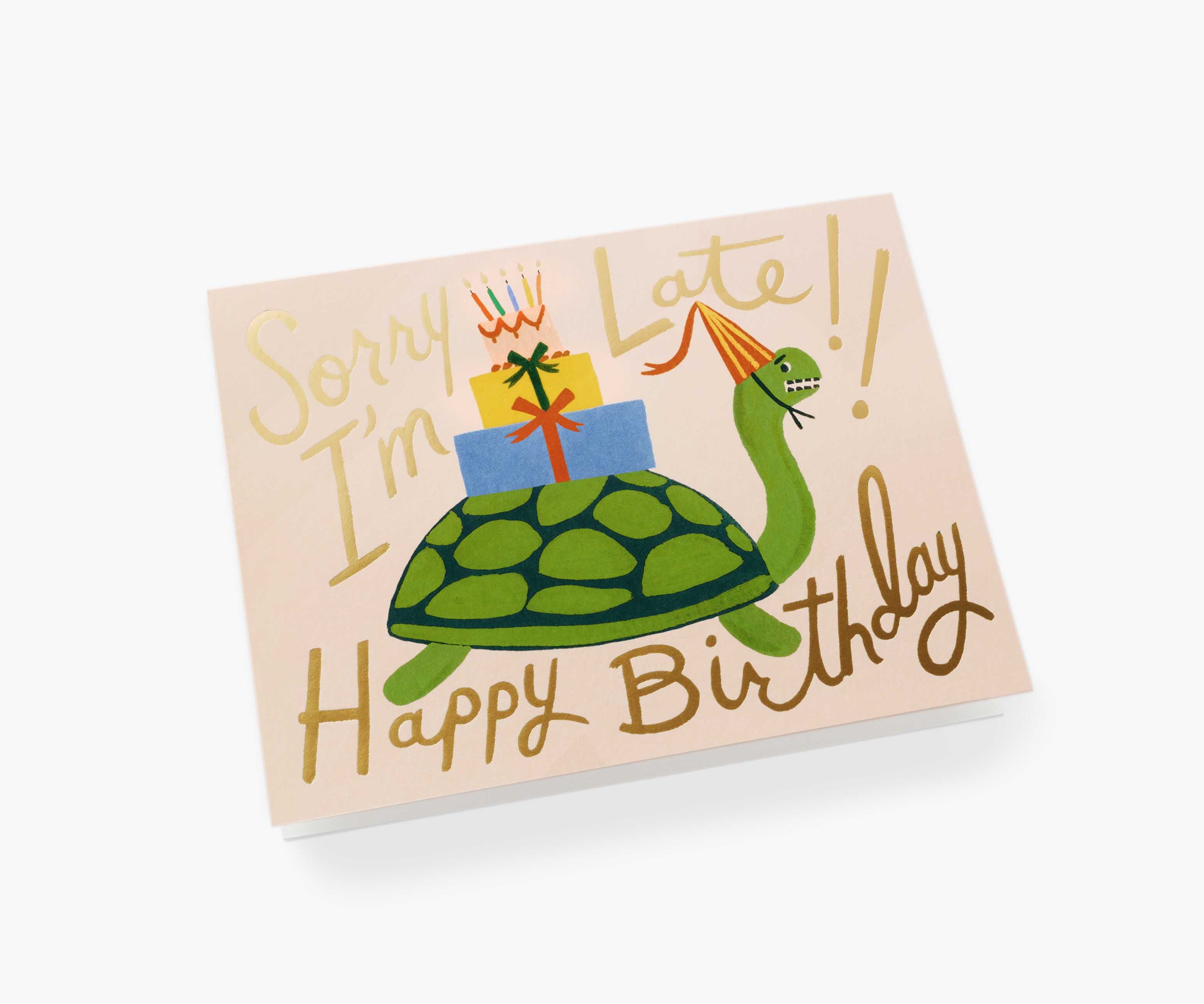 Turtle Belated Birthday Greeting Card