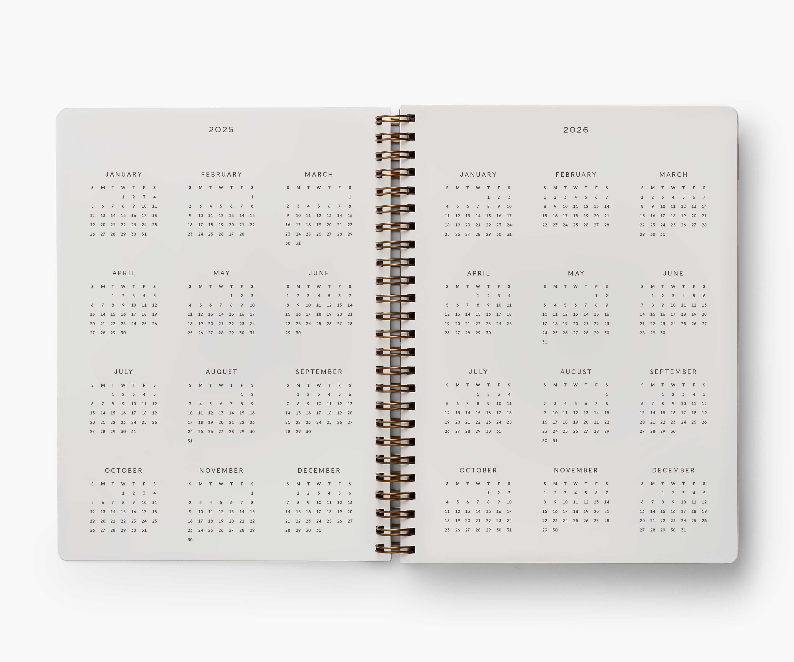 2025 12-Month Softcover Spiral Planner - Mimi