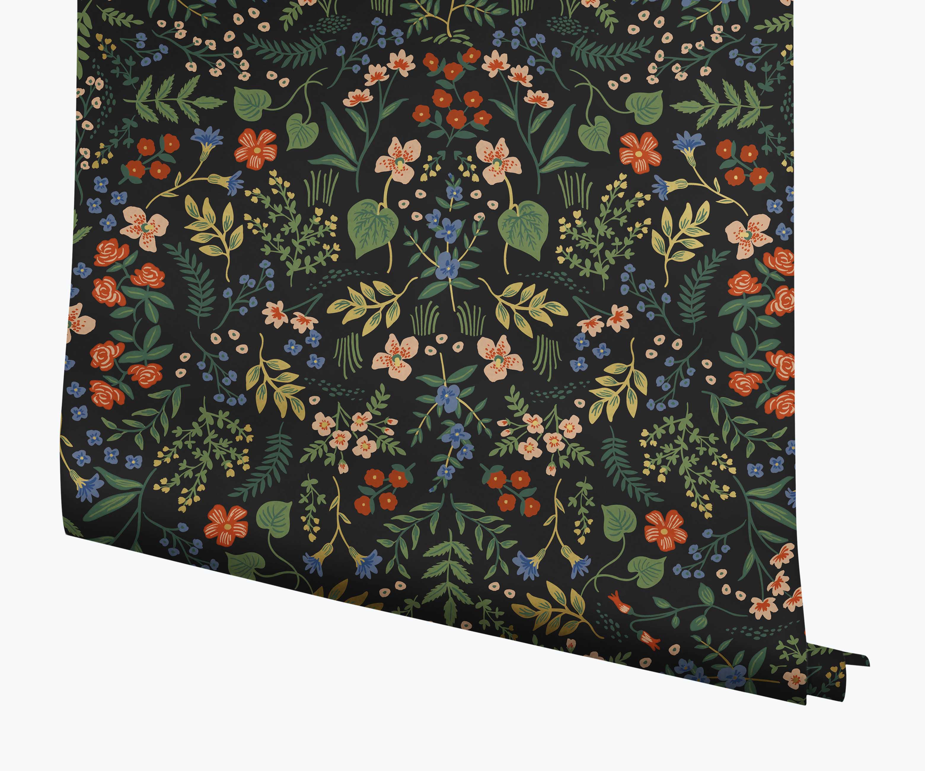 Wildwood Wallpaper - Black Multi