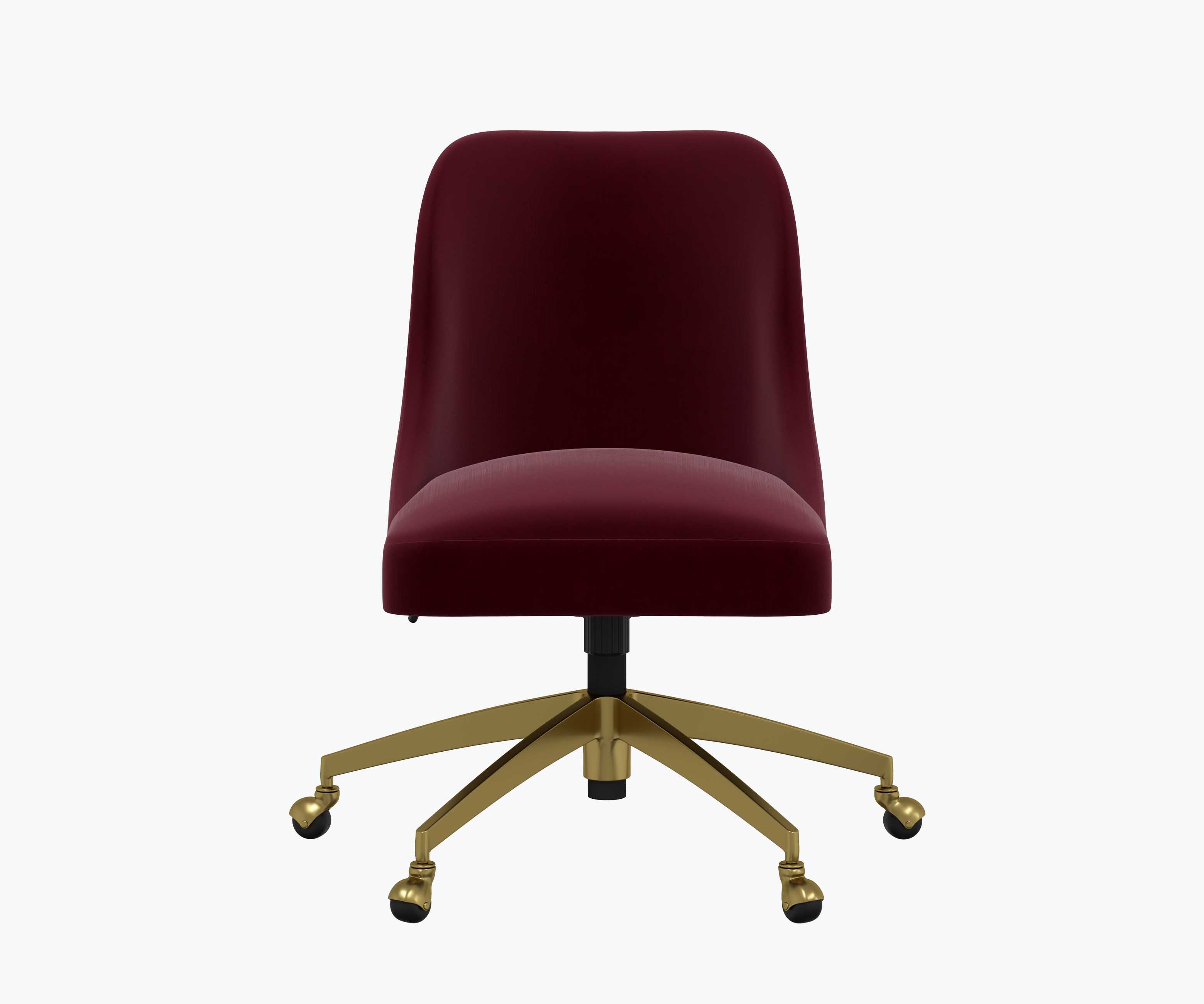 Oxford Desk Chair - Plum Velvet