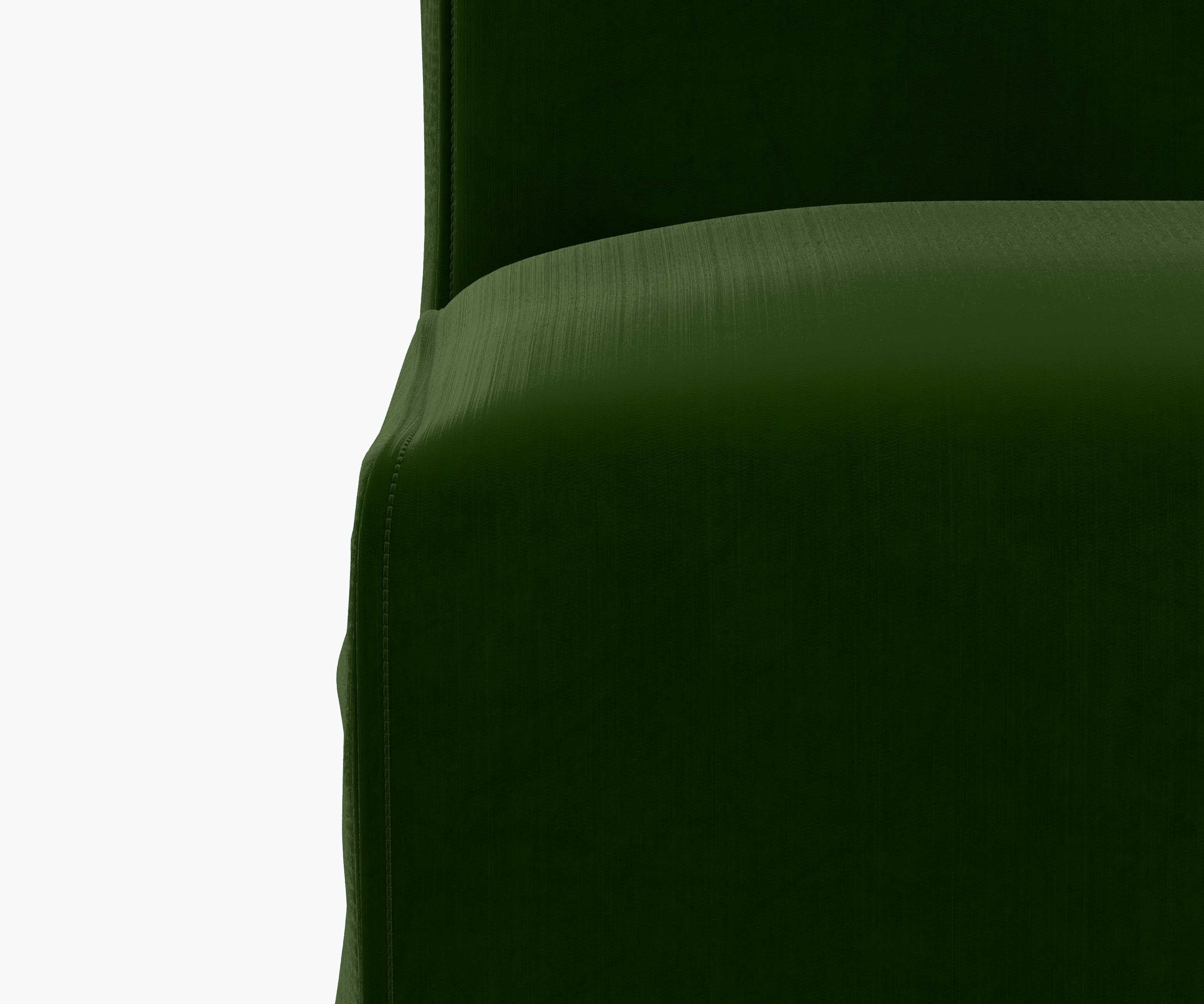 Frances Slipcover Dining Chair - Emerald Velvet